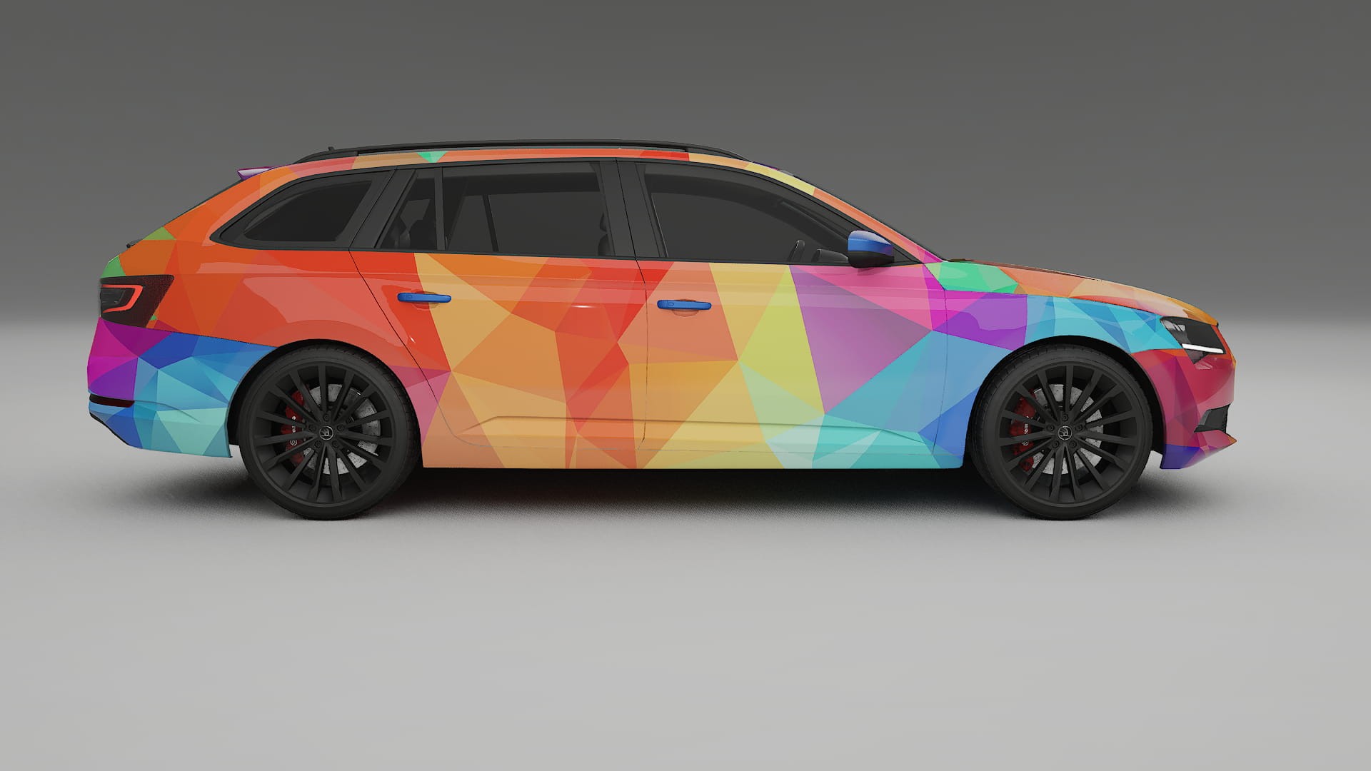 Škoda Superb B8 VECTOR WIBE Designed Wrap PPF Kit – Printable Polyurethane Film