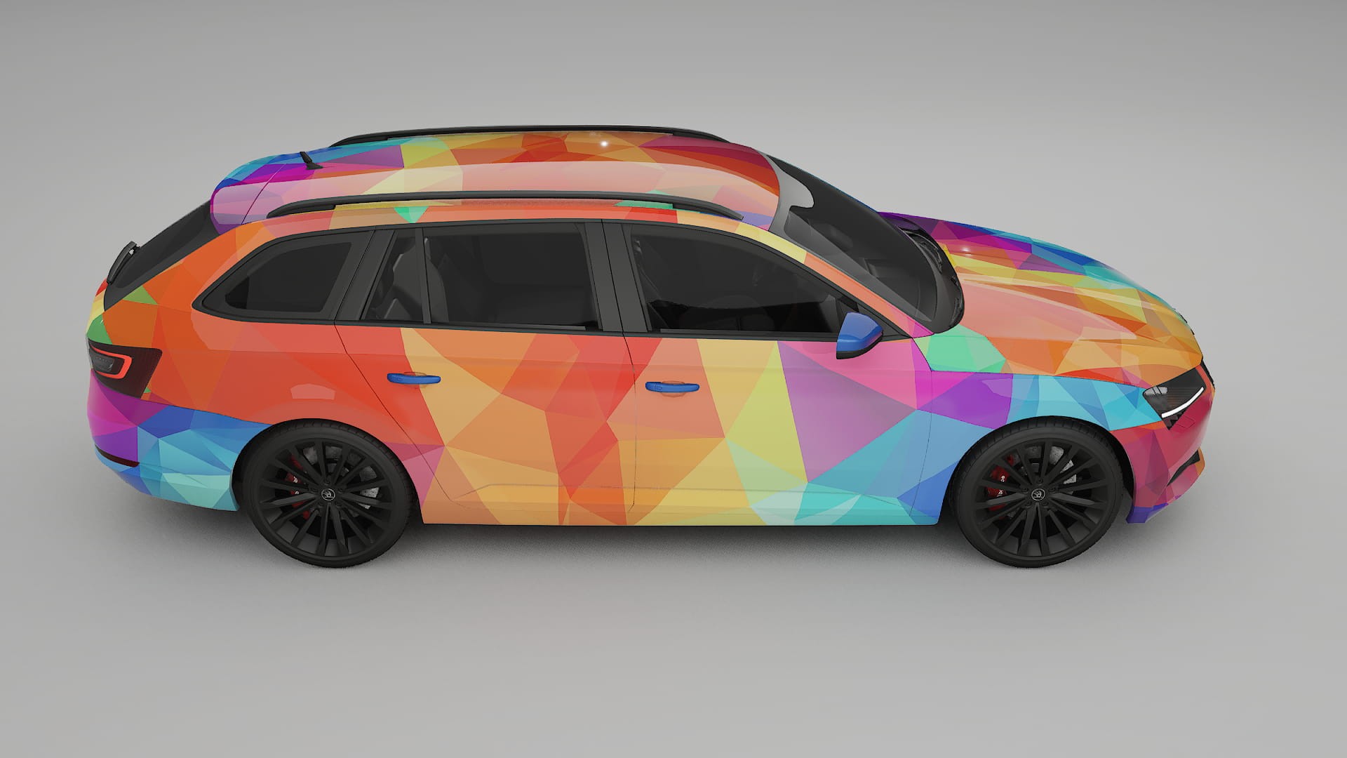 Škoda Superb B8 VECTOR VIBE Designed Wrap PPF Kit – Printable Polyurethane Film