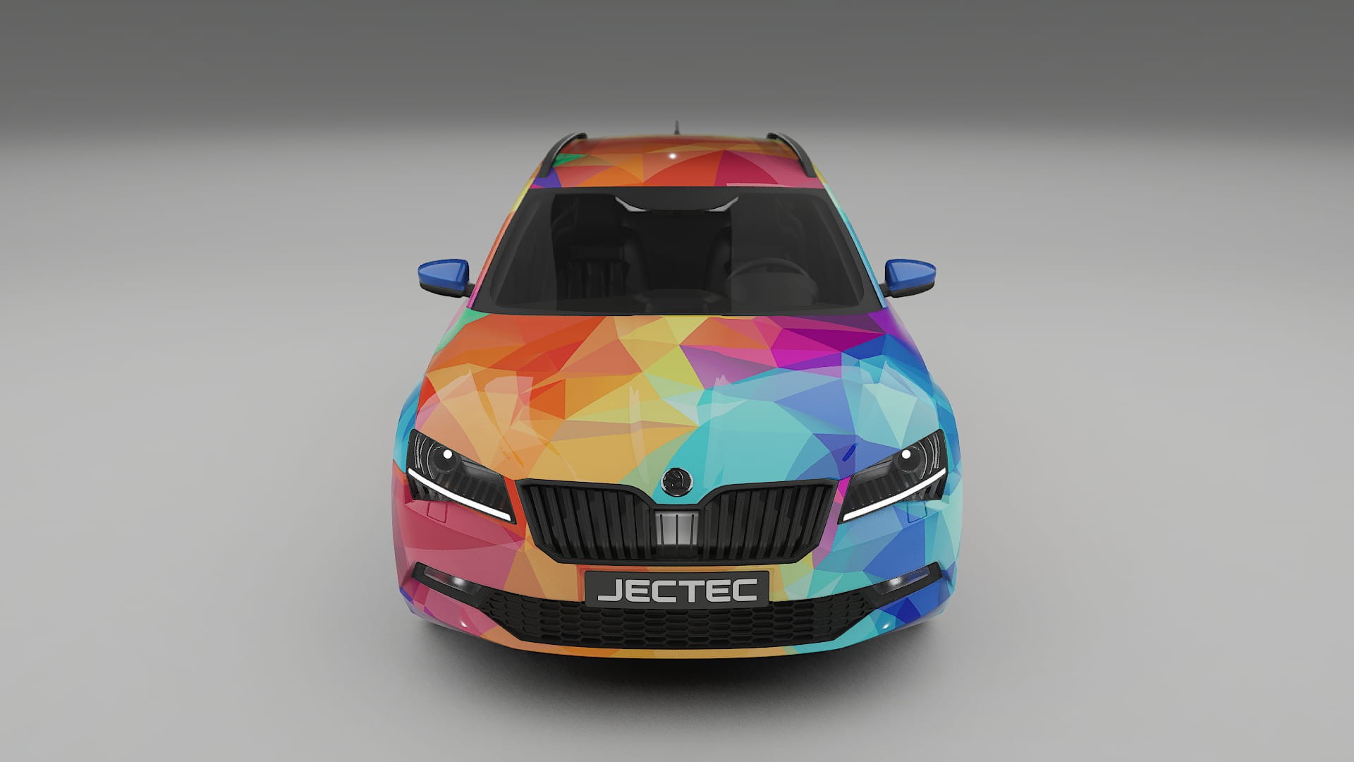 Škoda Superb B8 VECTOR VIBE Designed Wrap PPF Kit – Printable Polyurethane Film