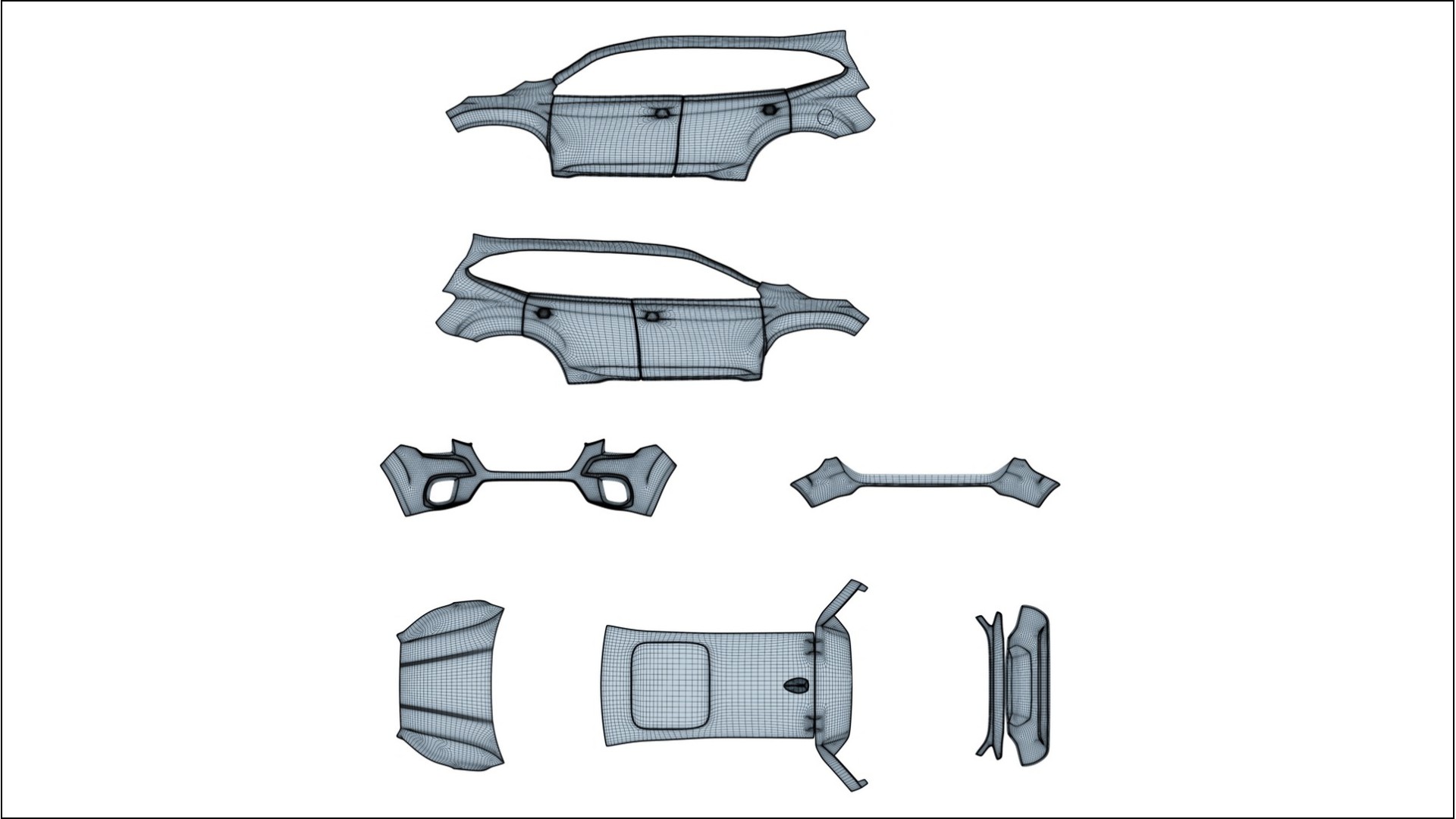 Subaru Forester V SK facelift LCI VECTOR WIBE Designed Wrap PPF Kit – Printable Polyurethane Film 2