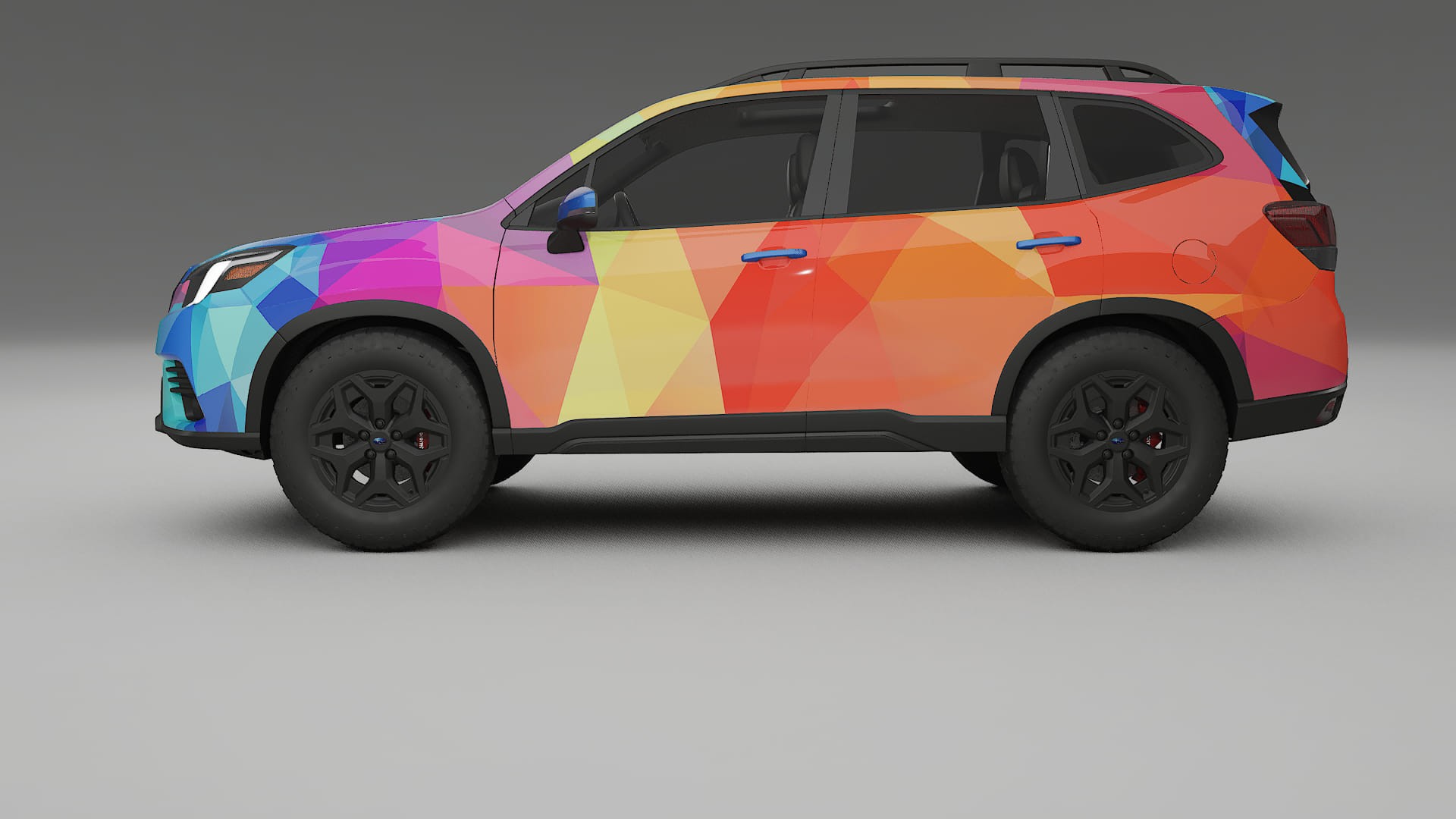 Subaru Forester V SK facelift LCI VECTOR VIBE – Design-Wrap PPF-Kit aus bedruckbarer Polyurethanfolie