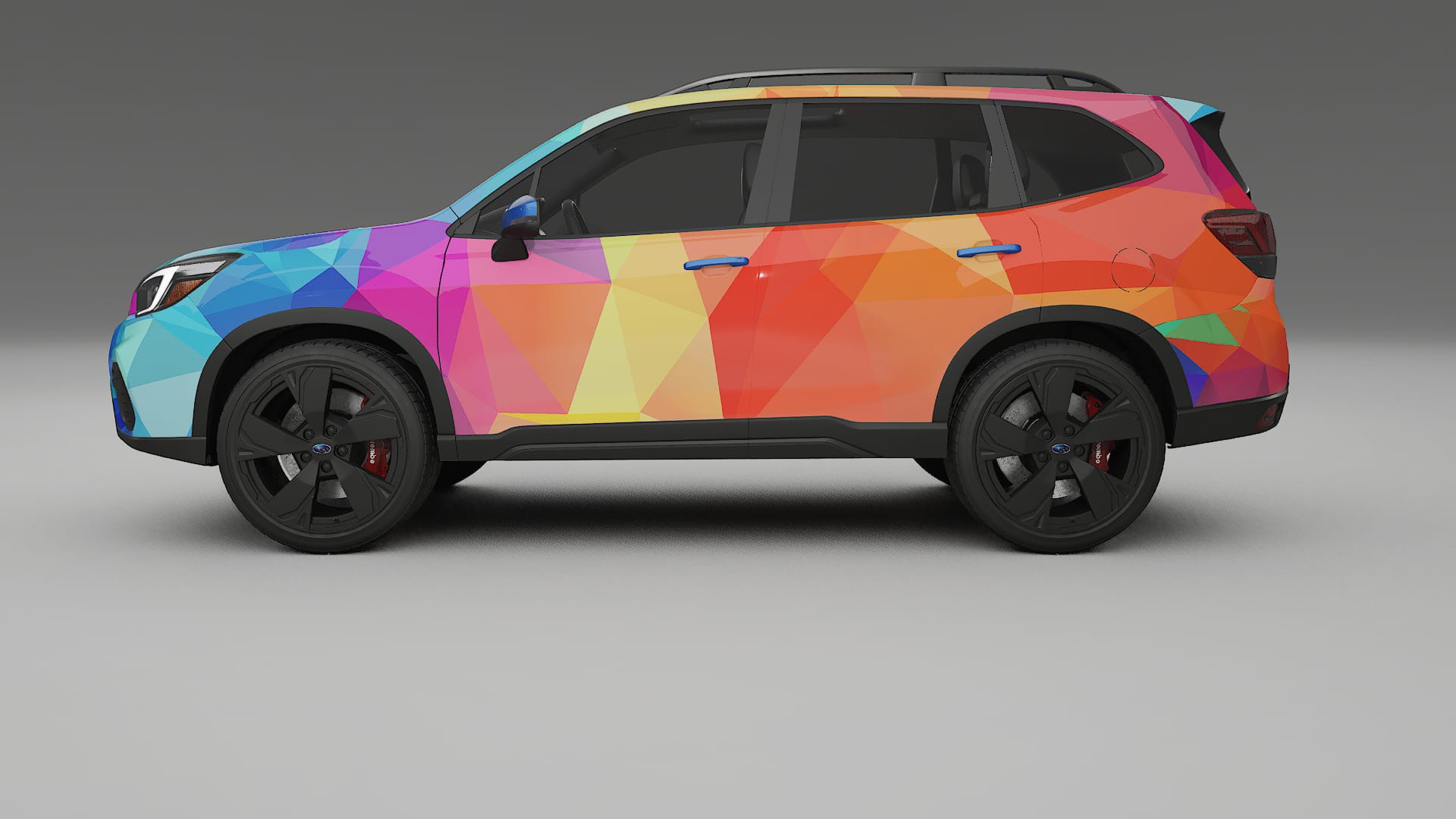 Subaru Forester V SK prefacelift pre-LCI VECTOR VIBE – Design-Wrap PPF-Kit aus bedruckbarer Polyurethanfolie