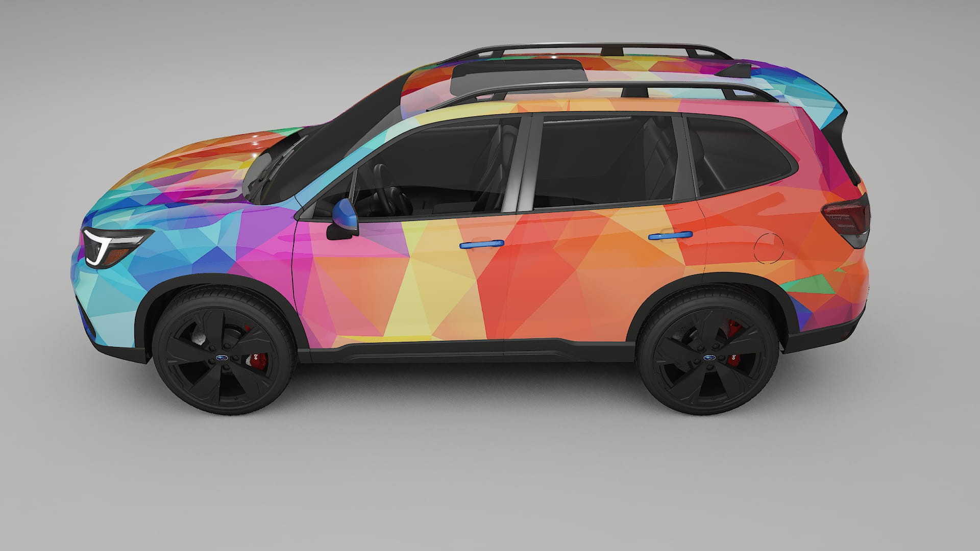Subaru Forester V SK prefacelift pre-LCI VECTOR VIBE – Design-Wrap PPF-Kit aus bedruckbarer Polyurethanfolie