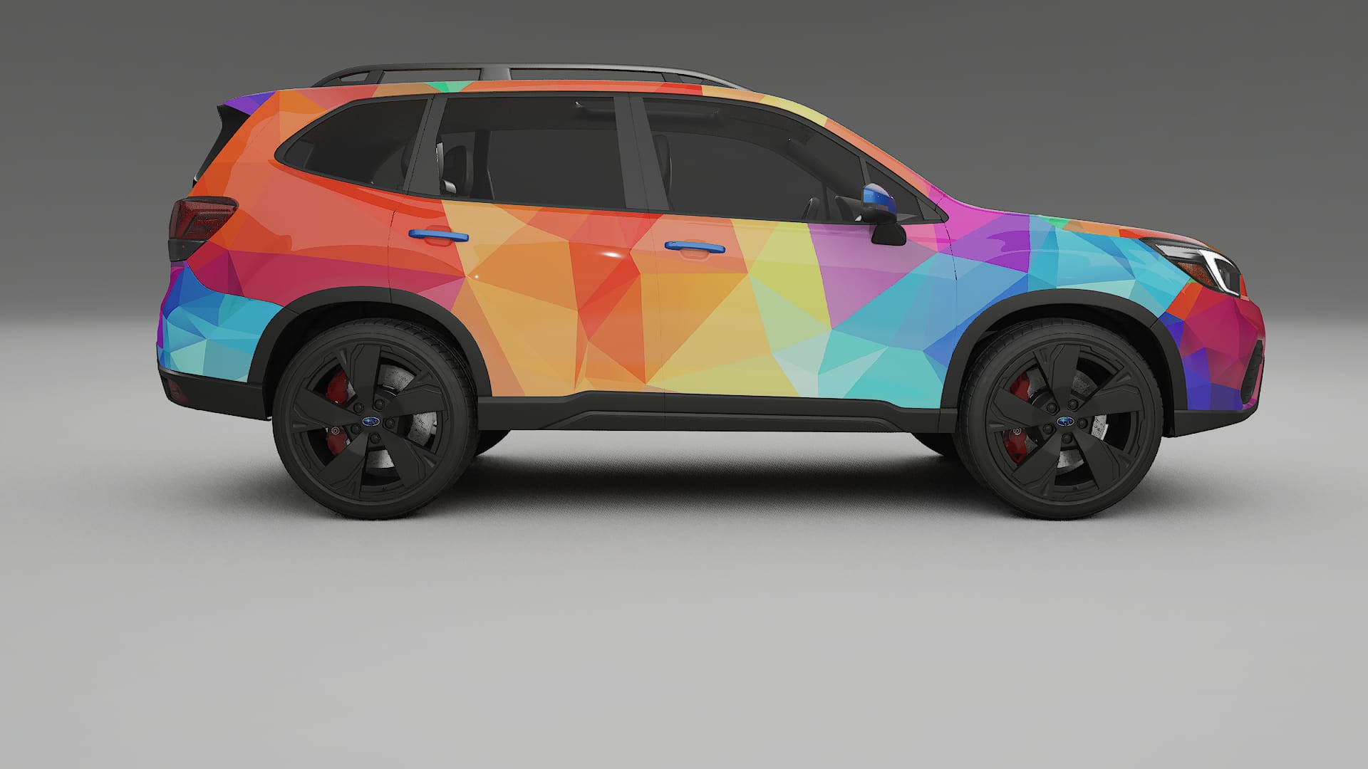 Subaru Forester V SK prefacelift pre-LCI VECTOR VIBE – Design-Wrap PPF-Kit aus bedruckbarer Polyurethanfolie