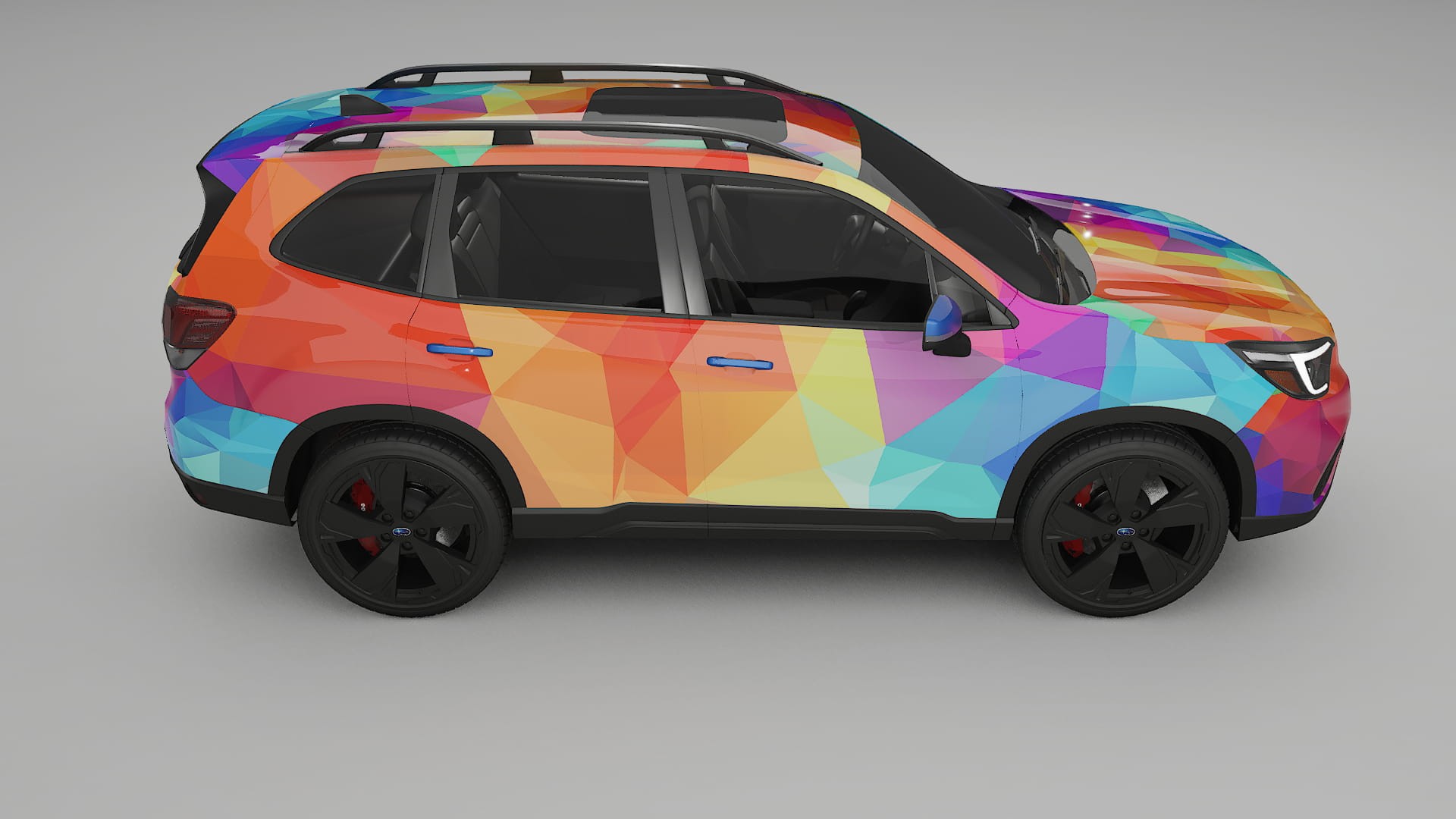 Subaru Forester V SK prefacelift pre-LCI VECTOR VIBE Designed Wrap PPF Kit – Printable Polyurethane Film