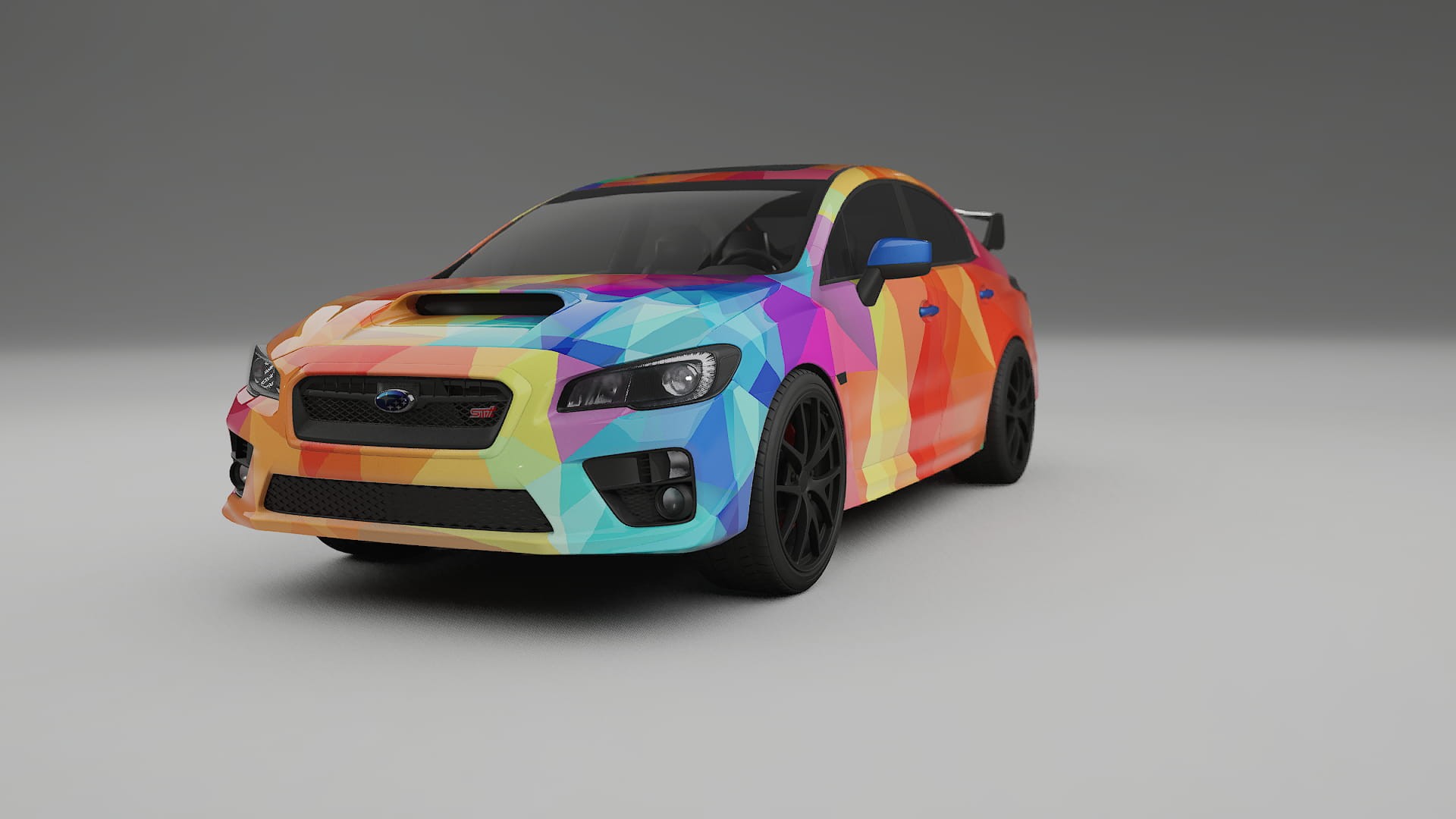 Subaru Impreza WRX Sti VA prefacelift pre-LCI VECTOR VIBE – Design-Wrap PPF-Kit aus bedruckbarer Polyurethanfolie