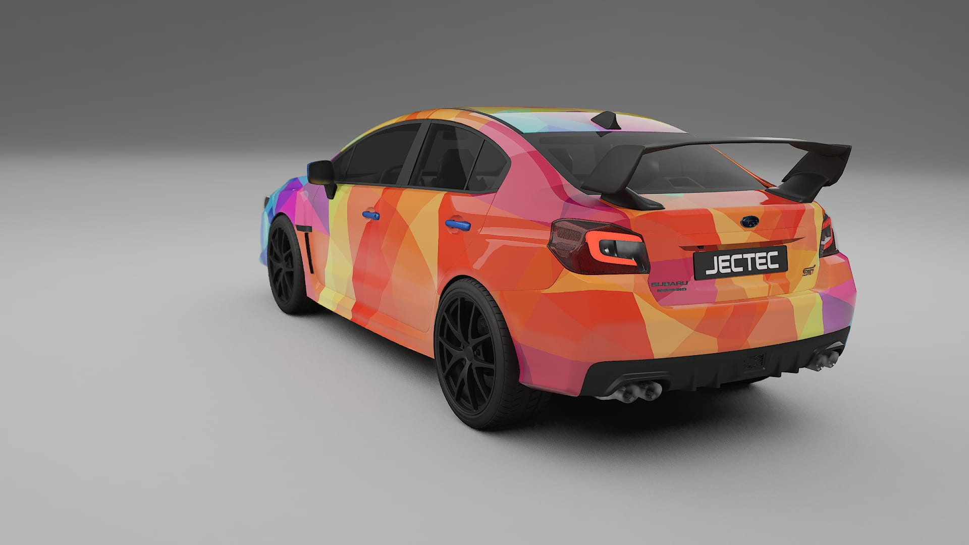 Subaru Impreza WRX Sti VA prefacelift pre-LCI VECTOR VIBE – Design-Wrap PPF-Kit aus bedruckbarer Polyurethanfolie