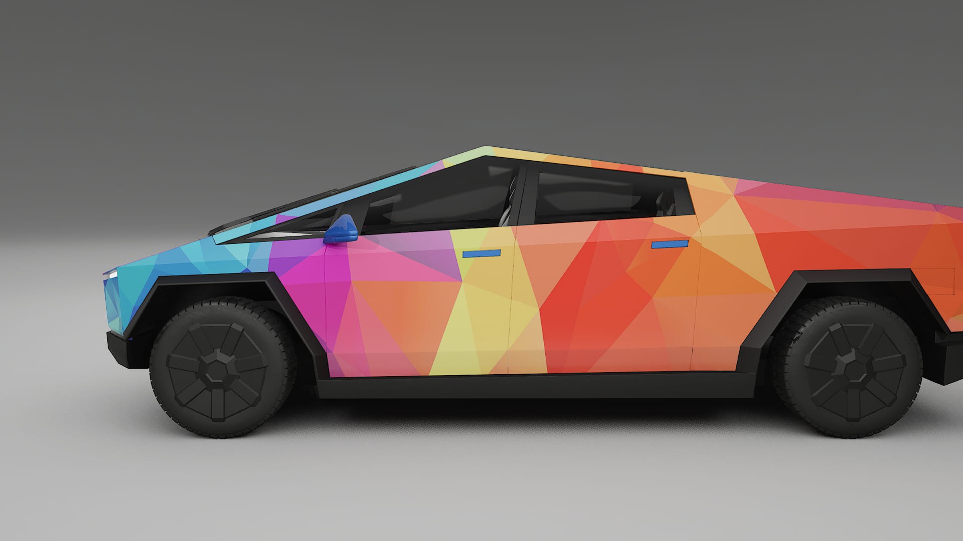 Tesla Cybertruck VECTOR WIBE Designed Wrap PPF Kit – Printable Polyurethane Film