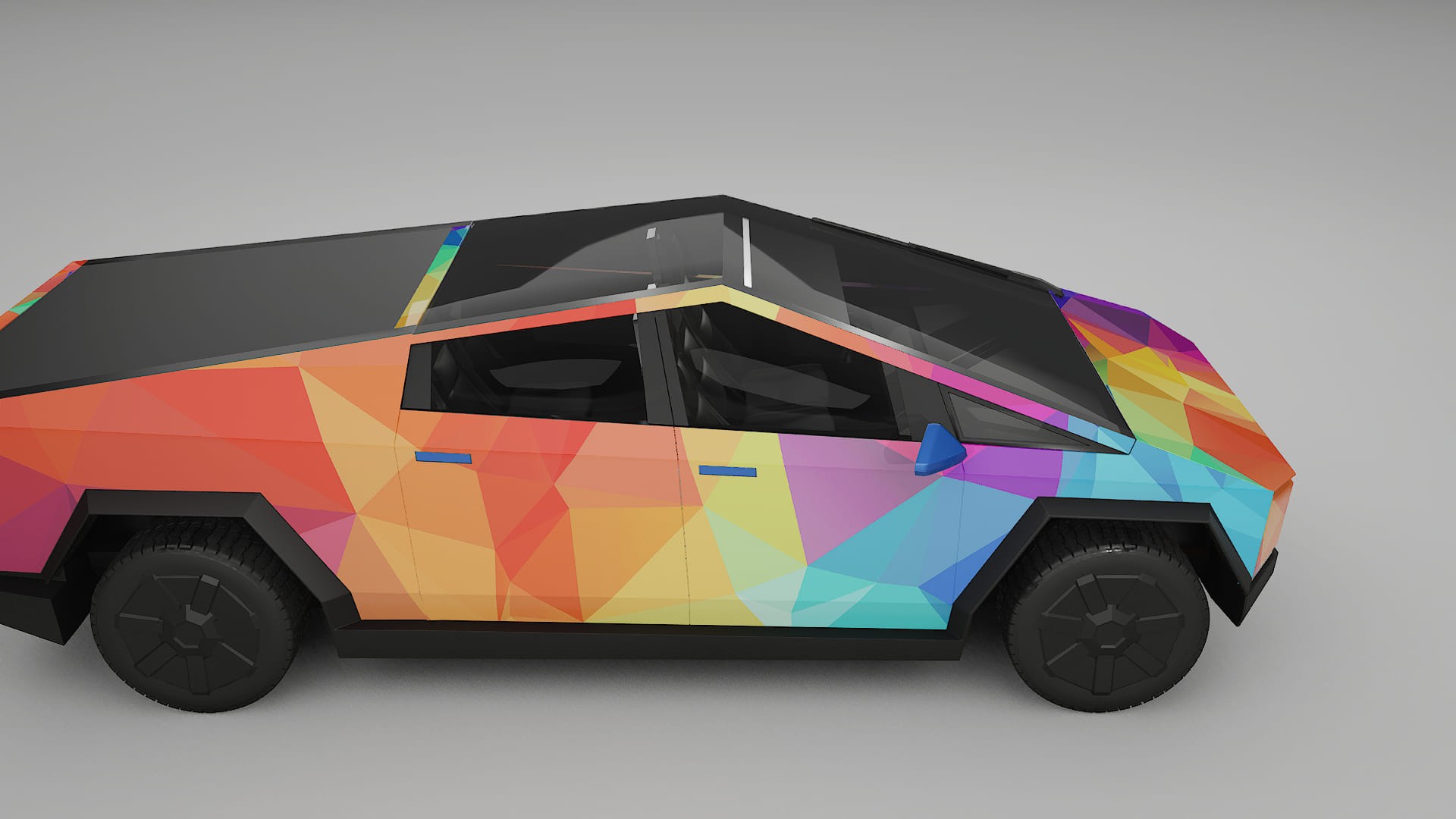 Tesla Cybertruck VECTOR VIBE Designed Wrap PPF Kit – Printable Polyurethane Film