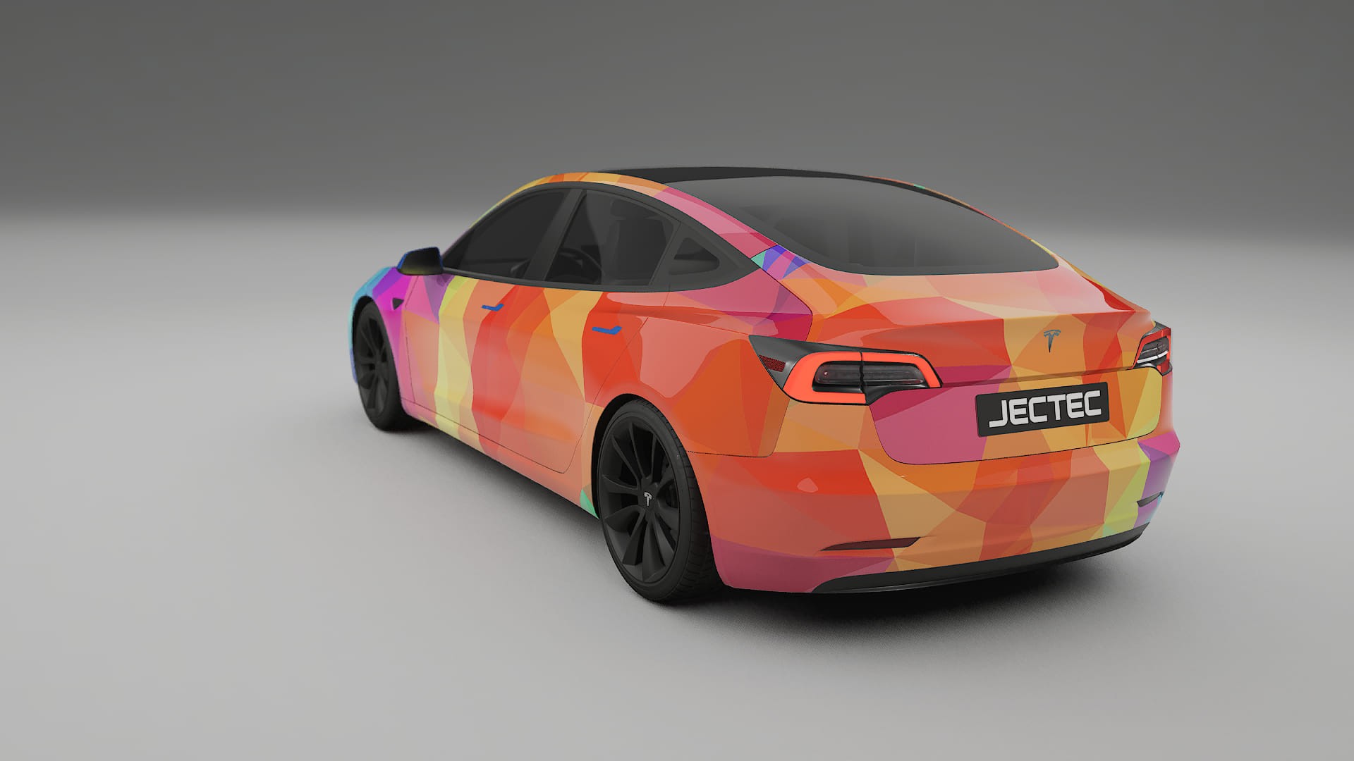 Tesla Model 3 VECTOR WIBE Designed Wrap PPF Kit – Printable Polyurethane Film