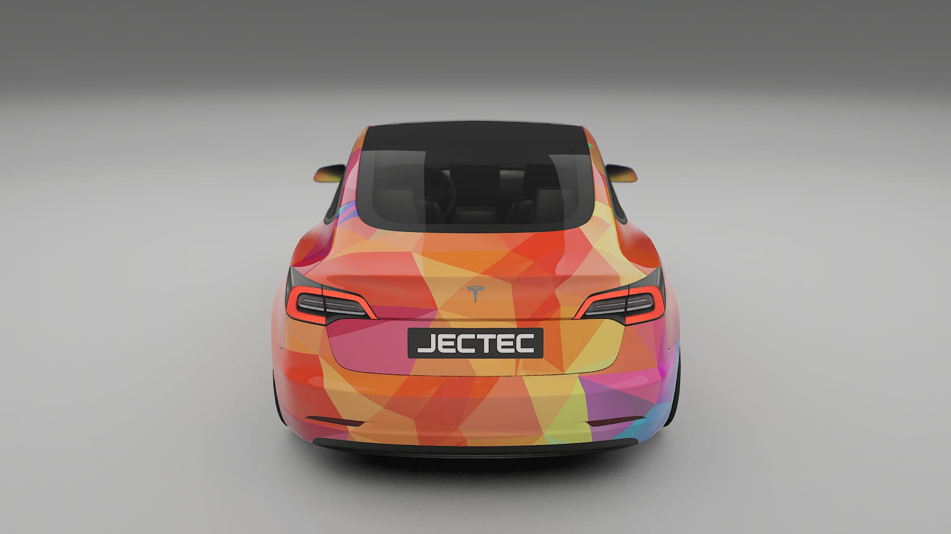 Tesla Model 3 VECTOR VIBE – Design-Wrap PPF-Kit aus bedruckbarer Polyurethanfolie