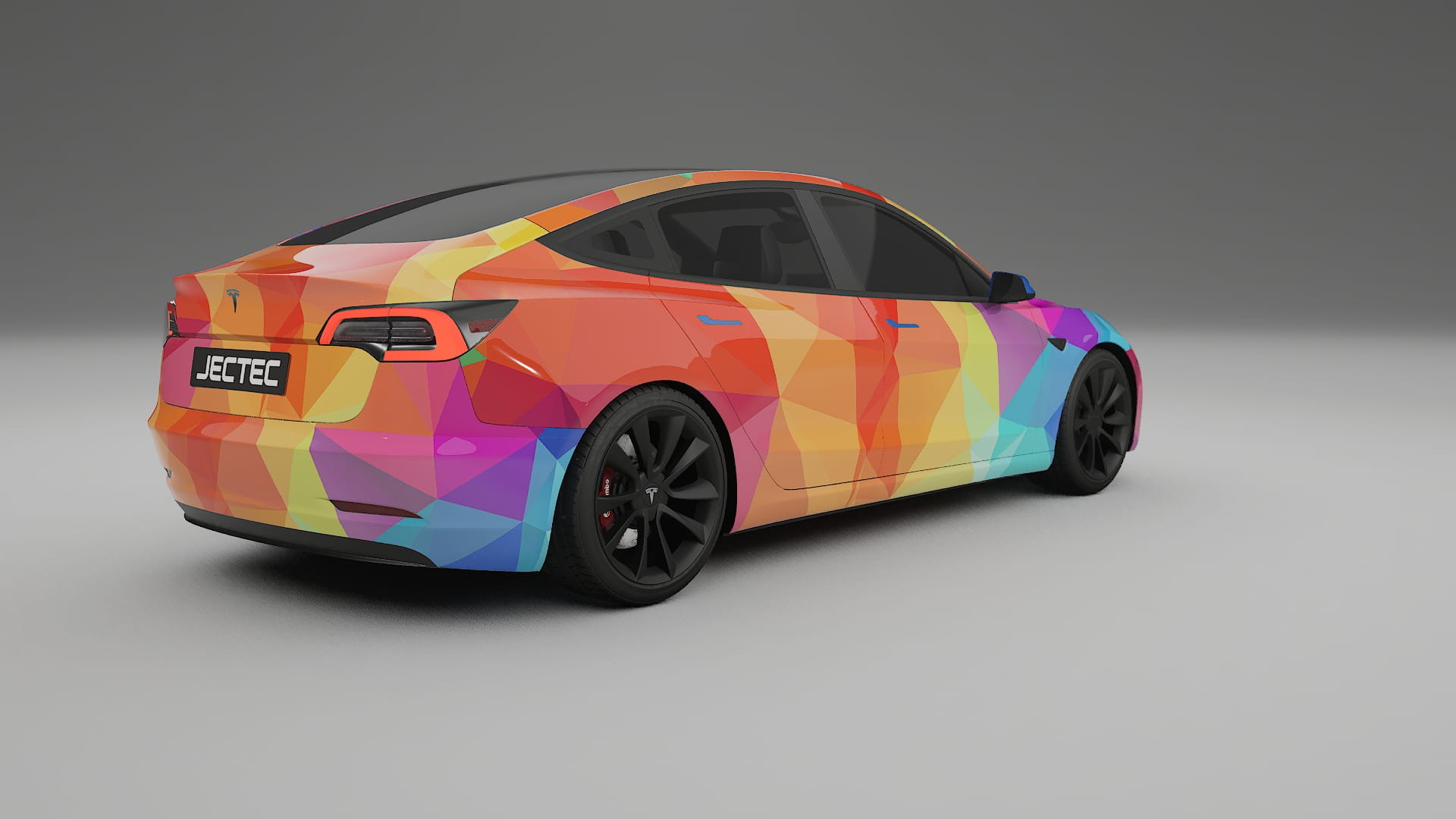 Tesla Model 3 VECTOR VIBE – Design-Wrap PPF-Kit aus bedruckbarer Polyurethanfolie