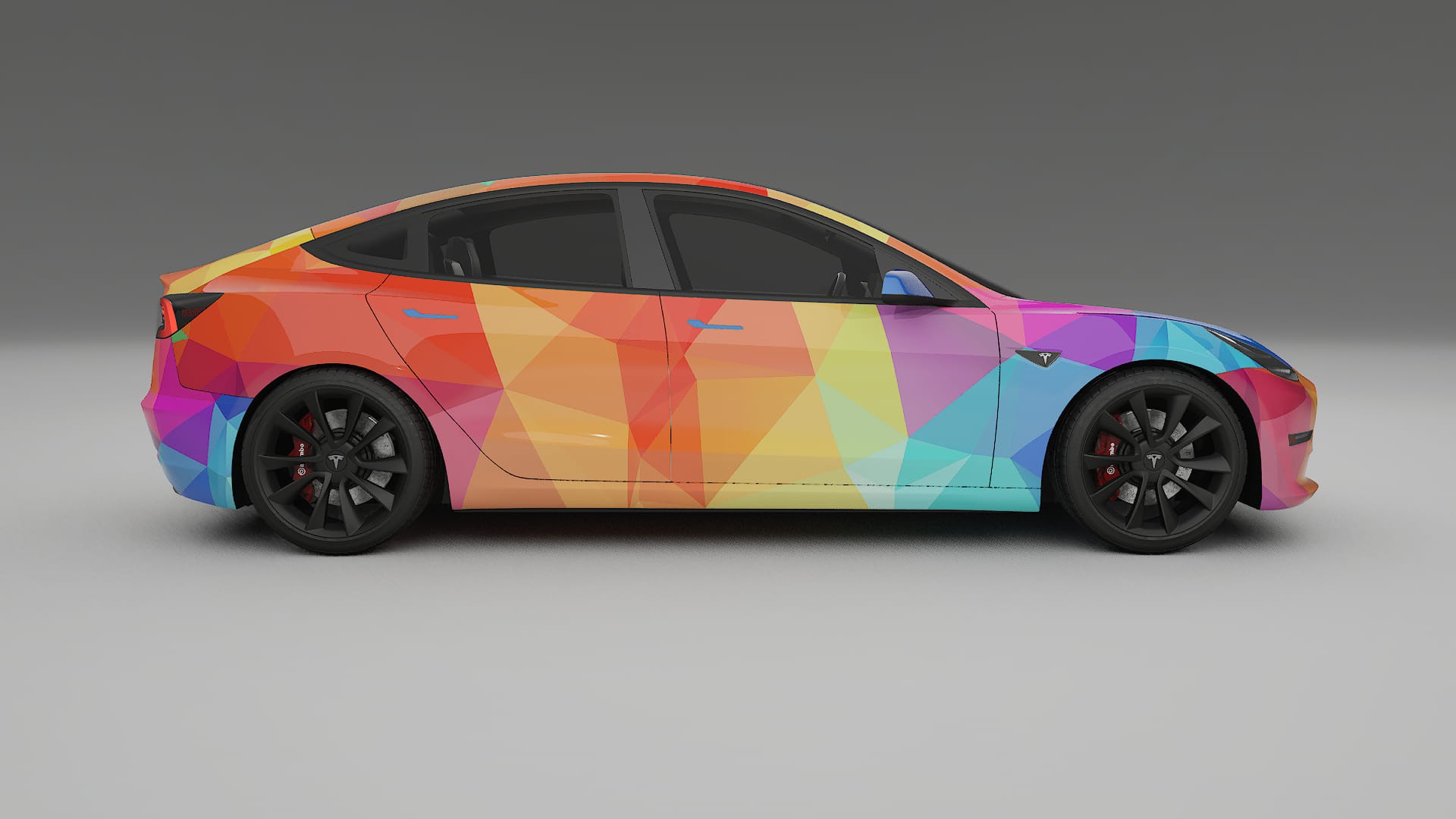 Tesla Model 3 VECTOR VIBE – Design-Wrap PPF-Kit aus bedruckbarer Polyurethanfolie