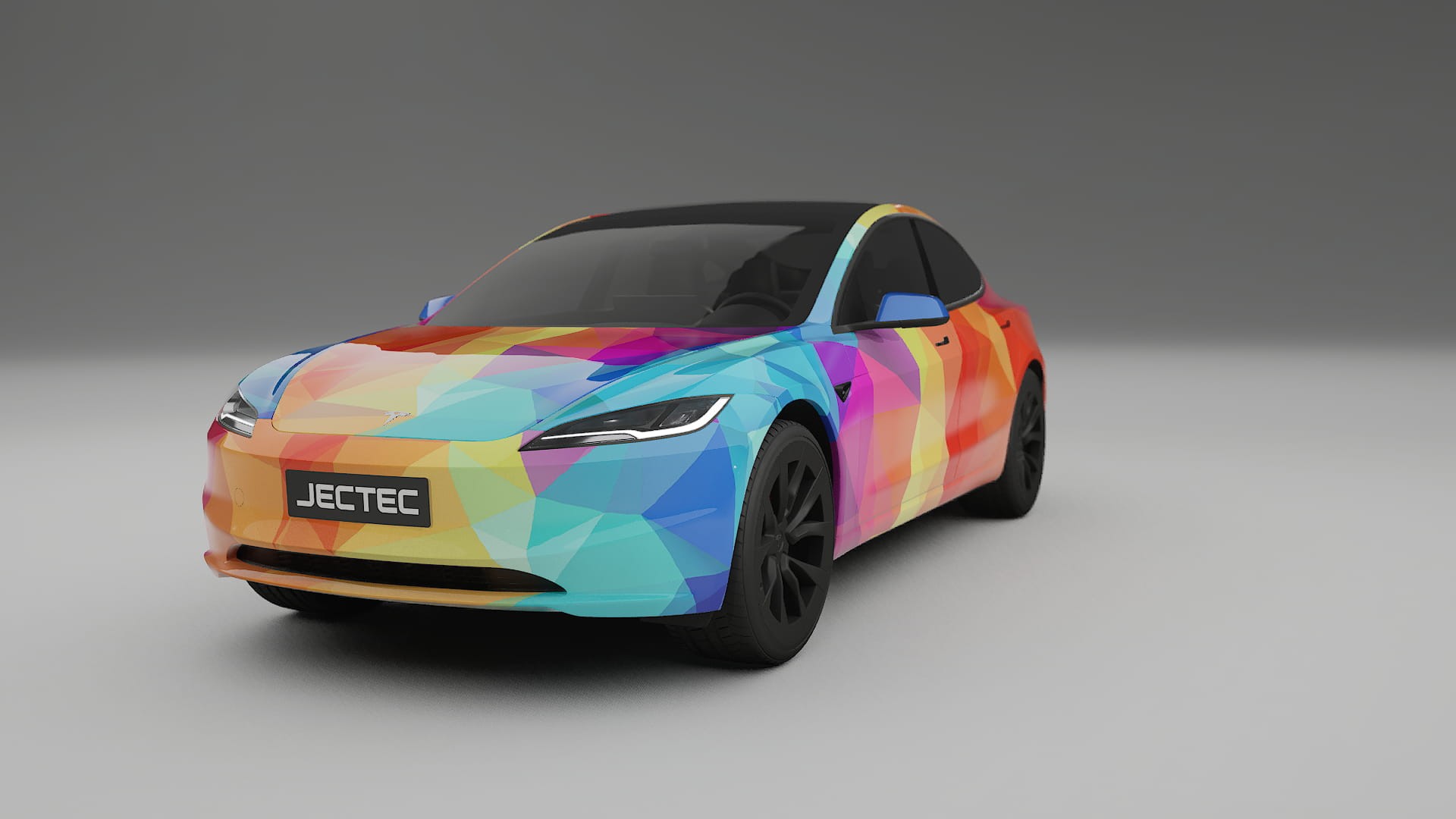 Tesla Model 3 Highland VECTOR VIBE Designed Wrap PPF Kit – Printable Polyurethane Film