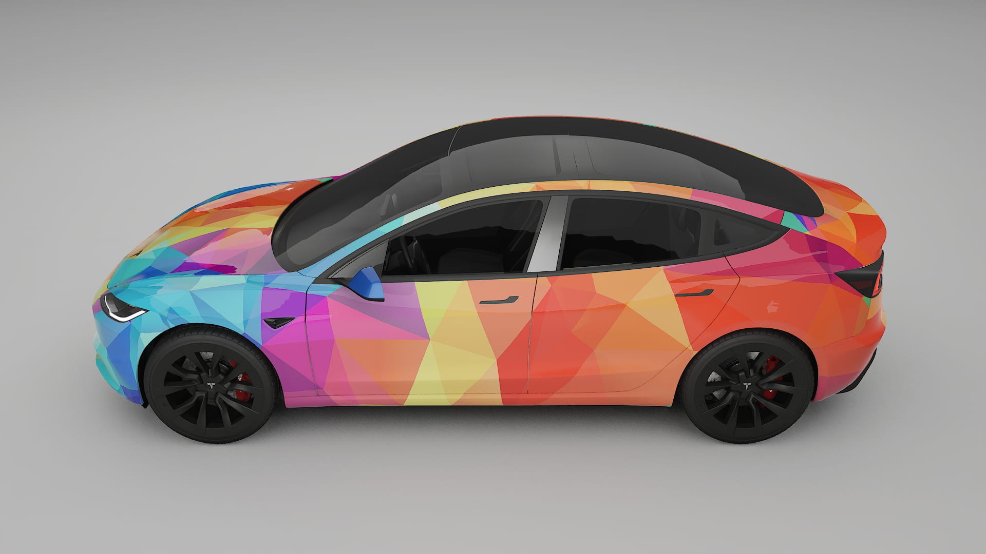 Tesla Model 3 Highland VECTOR WIBE Designed Wrap PPF Kit – Printable Polyurethane Film