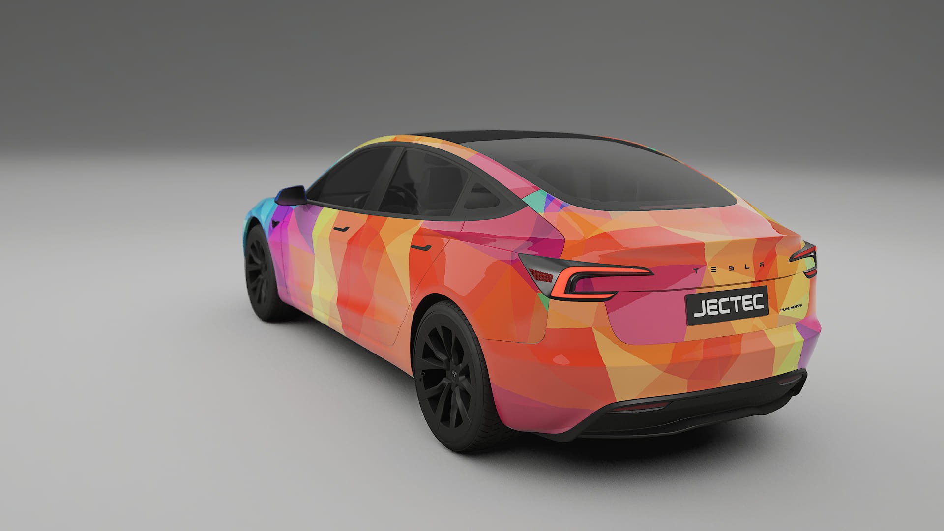 Tesla Model 3 Highland VECTOR VIBE Designed Wrap PPF Kit – Printable Polyurethane Film