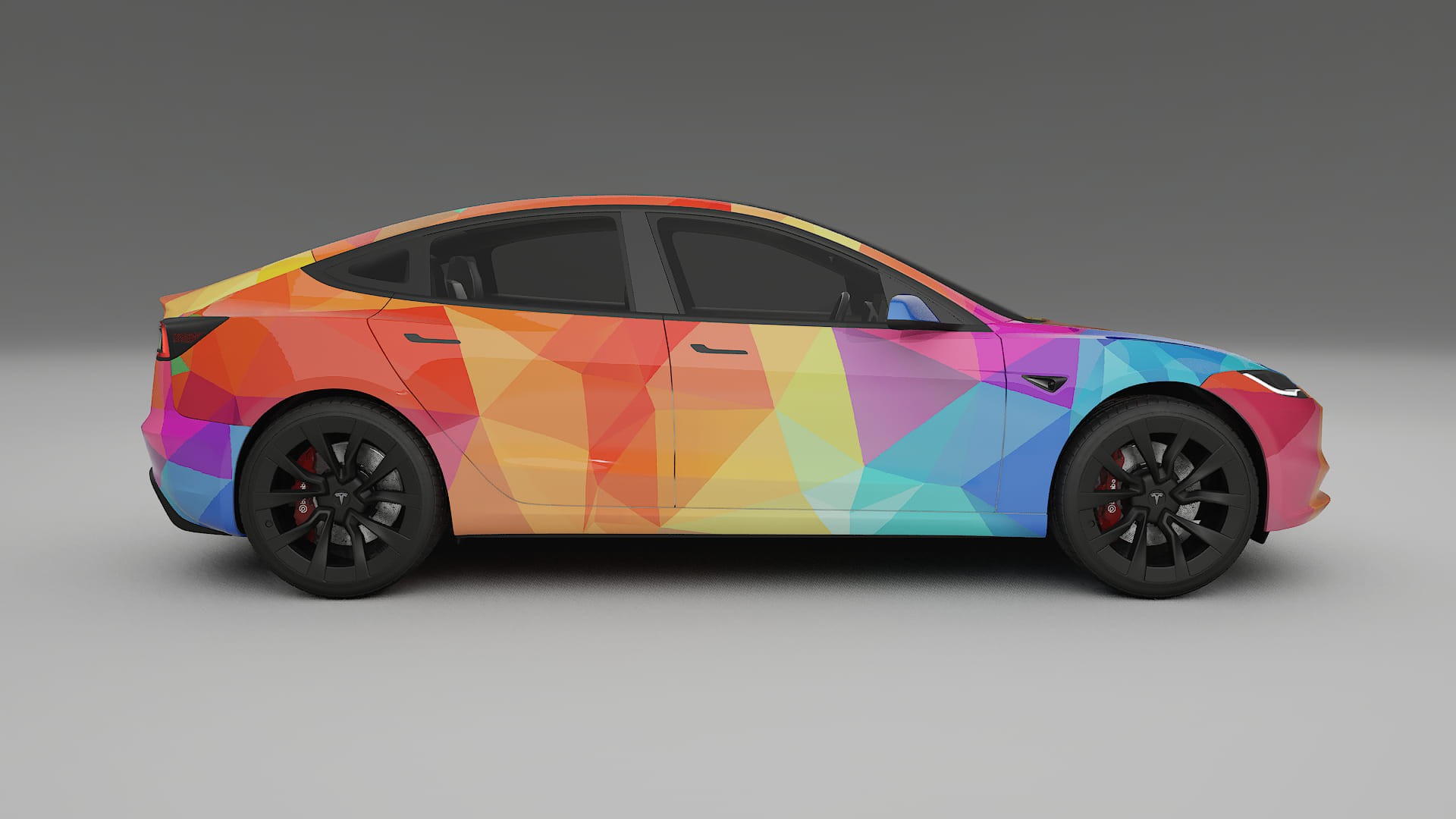 Tesla Model 3 Highland VECTOR WIBE Designed Wrap PPF Kit – Printable Polyurethane Film