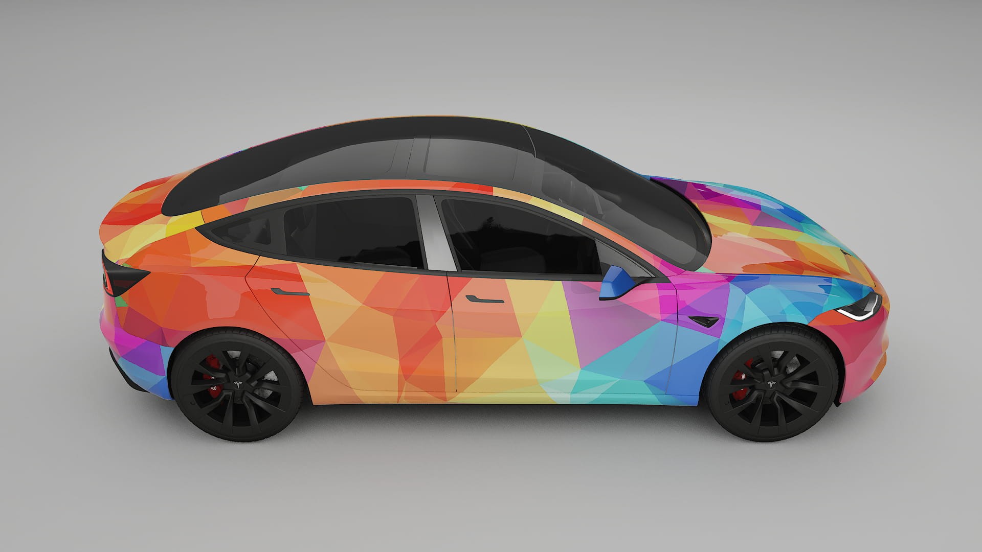 Tesla Model 3 Highland VECTOR VIBE Designed Wrap PPF Kit – Printable Polyurethane Film