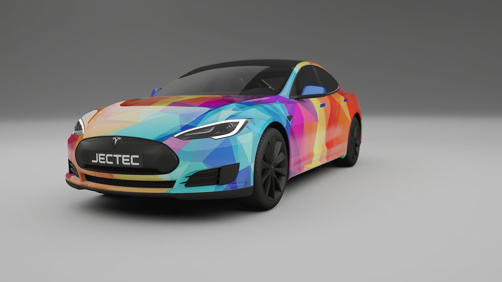 Tesla Model-S VECTOR VIBE Designed Wrap PPF Kit – Printable Polyurethane Film