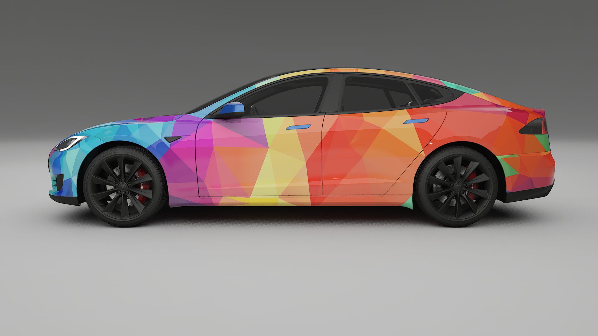 Tesla Model-S VECTOR VIBE Designed Wrap PPF Kit – Printable Polyurethane Film