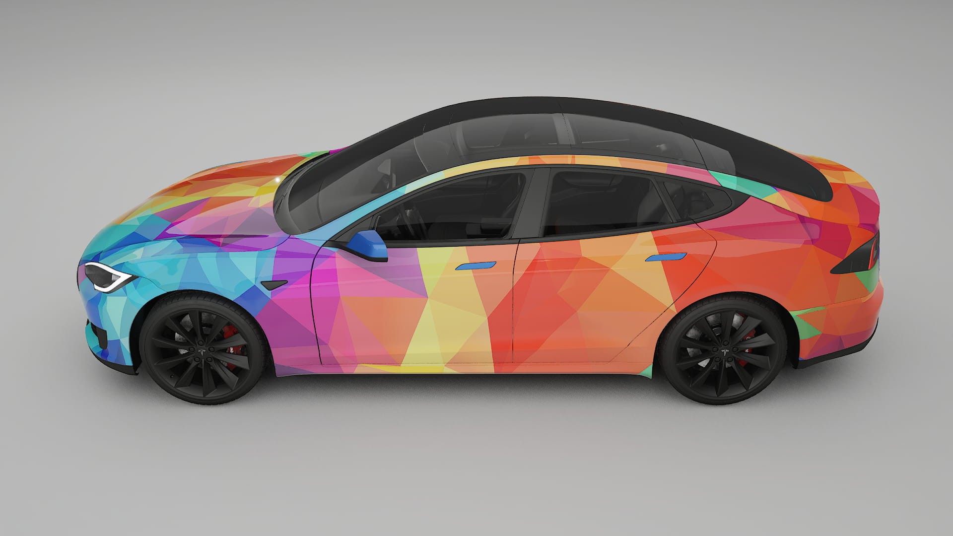 Tesla Model-S VECTOR WIBE Designed Wrap PPF Kit – Printable Polyurethane Film