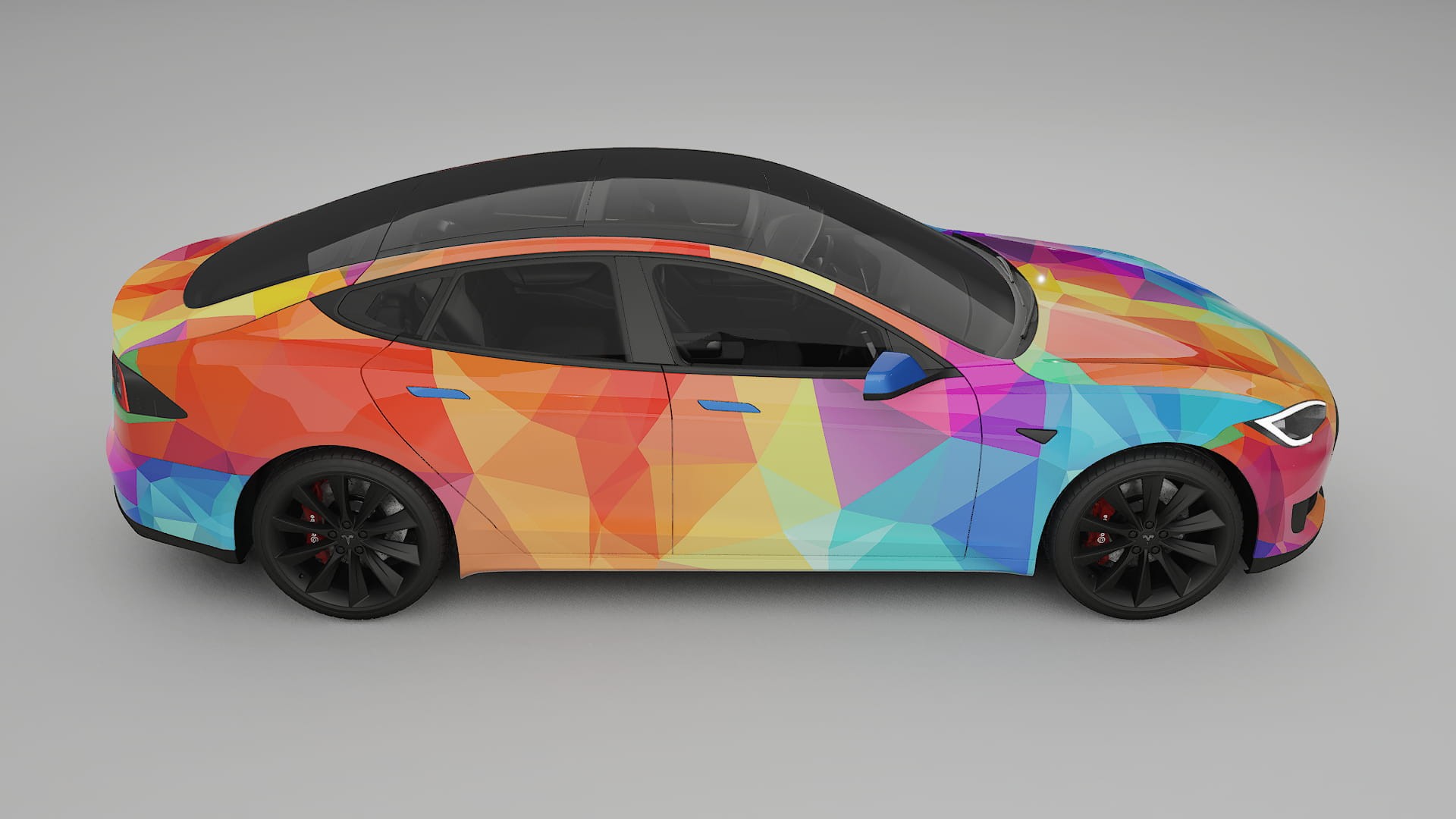 Tesla Model-S VECTOR VIBE Designed Wrap PPF Kit – Printable Polyurethane Film