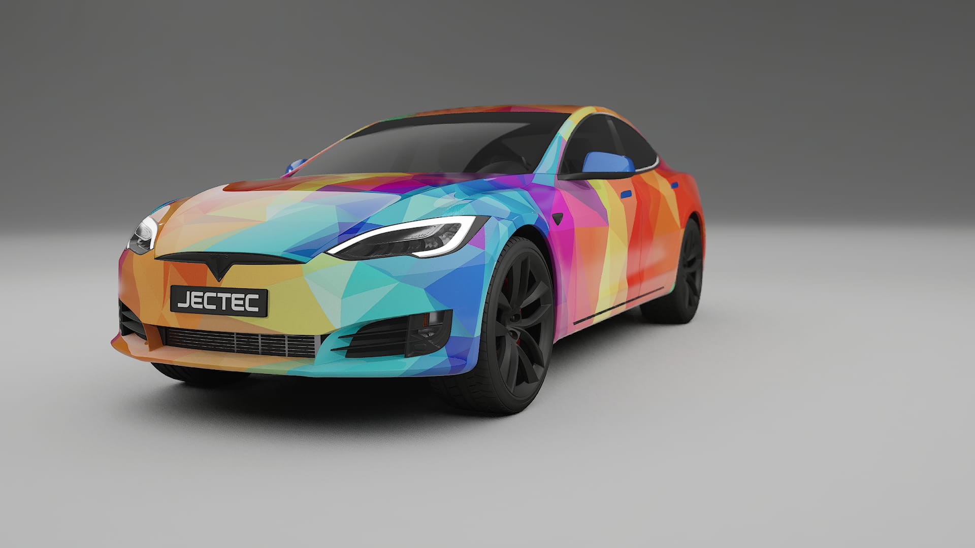 Tesla Model-S Refresh VECTOR VIBE Designed Wrap PPF Kit – Printable Polyurethane Film
