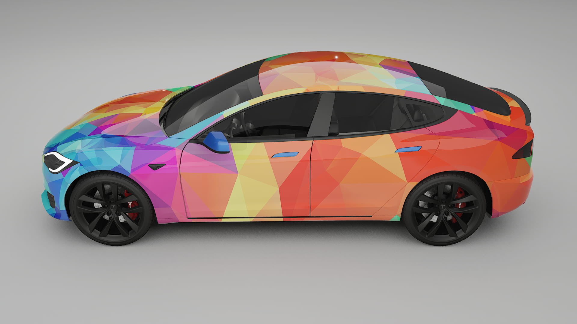 Tesla Model-S Refresh VECTOR VIBE Designed Wrap PPF Kit – Printable Polyurethane Film