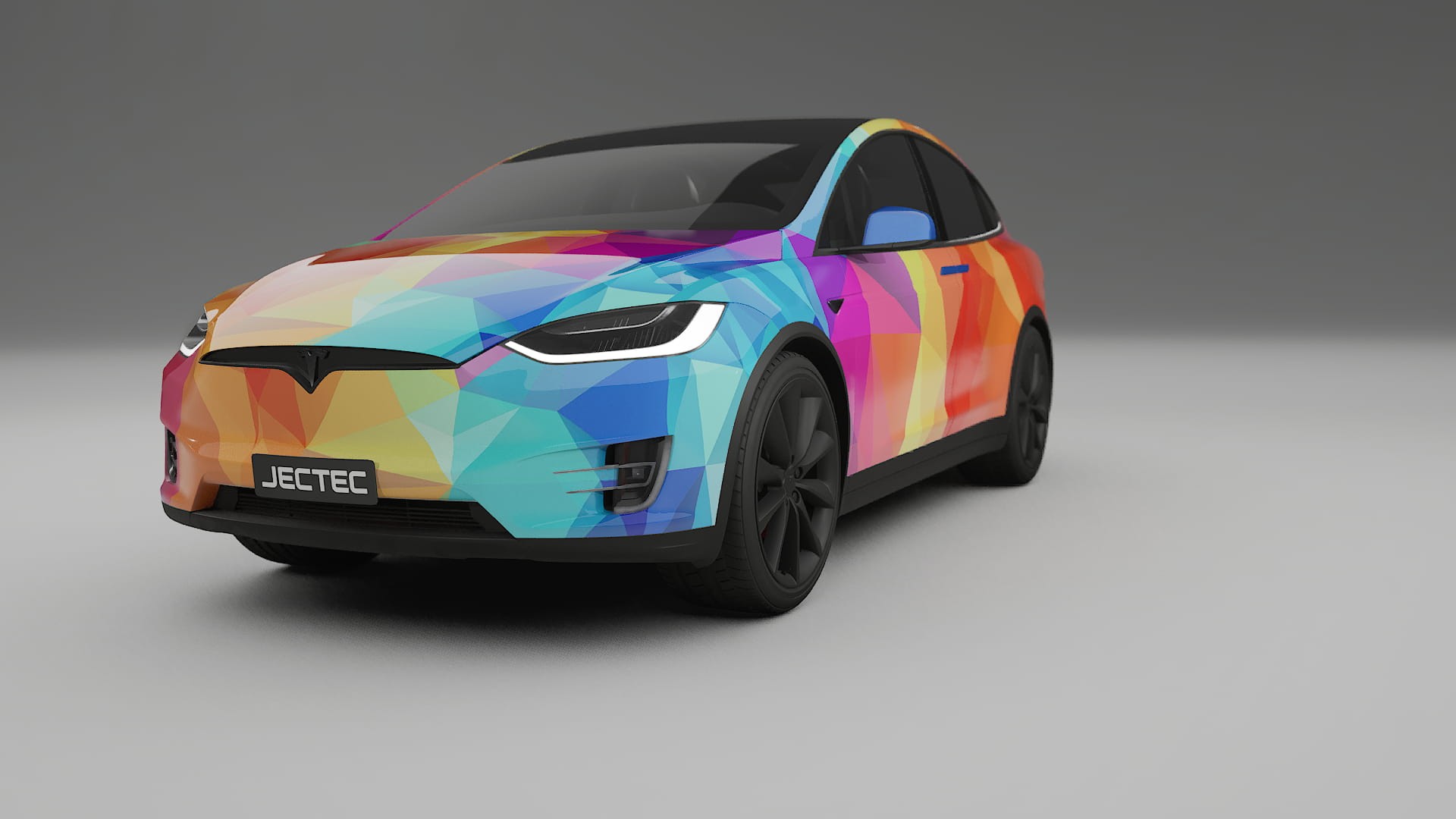 Tesla Model X VECTOR VIBE Designed Wrap PPF Kit – Printable Polyurethane Film