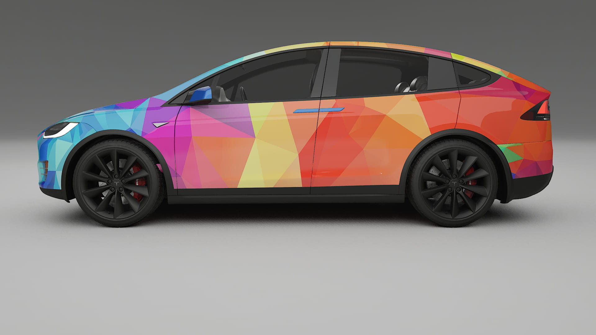 Tesla Model X VECTOR VIBE – Design-Wrap PPF-Kit aus bedruckbarer Polyurethanfolie