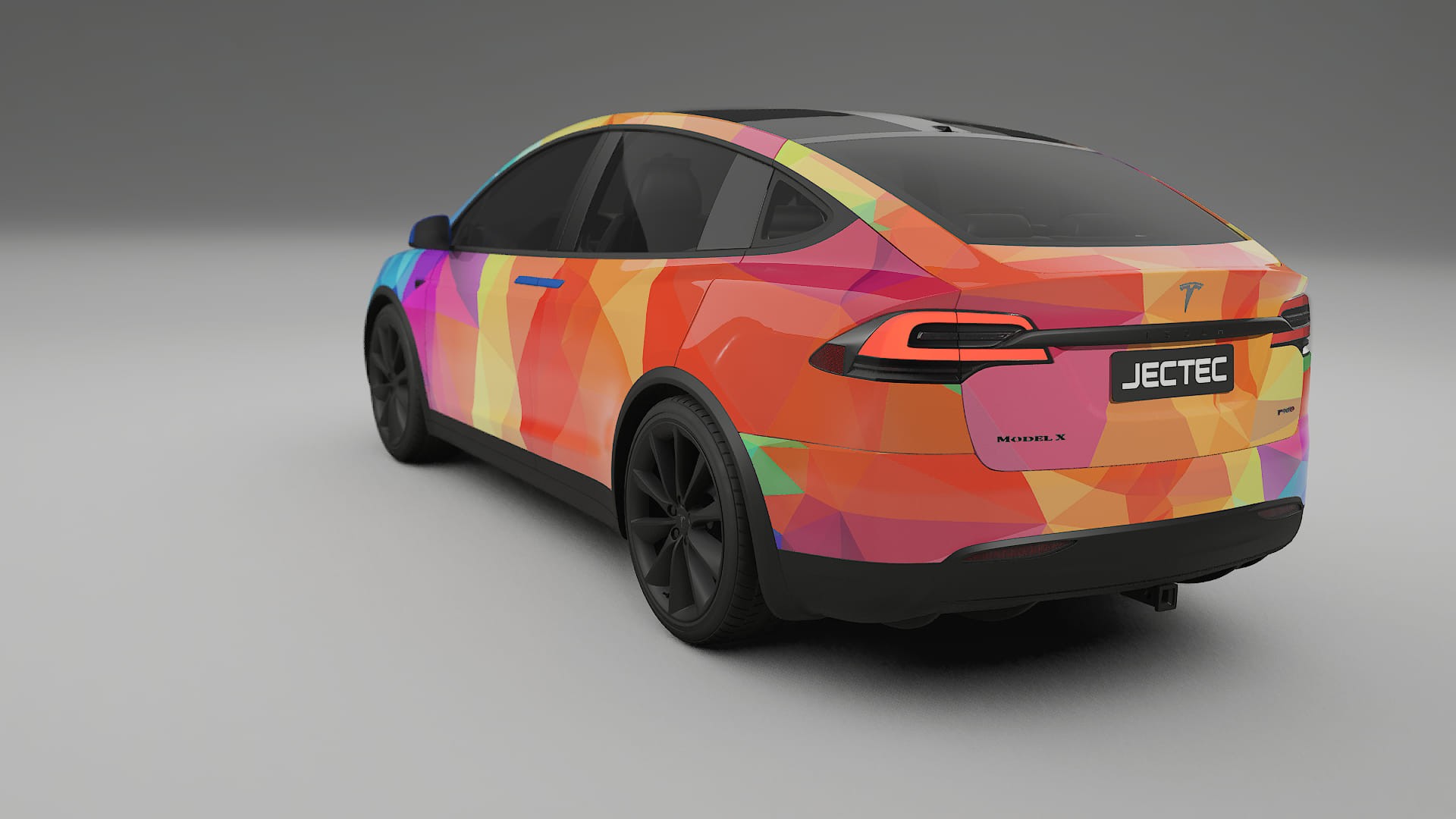 Tesla Model X VECTOR VIBE Designed Wrap PPF Kit – Printable Polyurethane Film