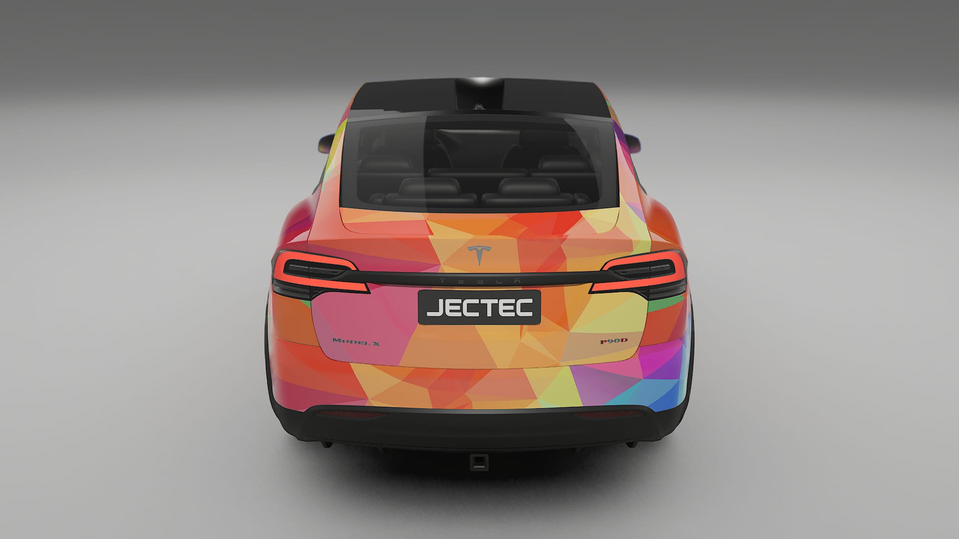 Tesla Model X VECTOR VIBE Designed Wrap PPF Kit – Printable Polyurethane Film