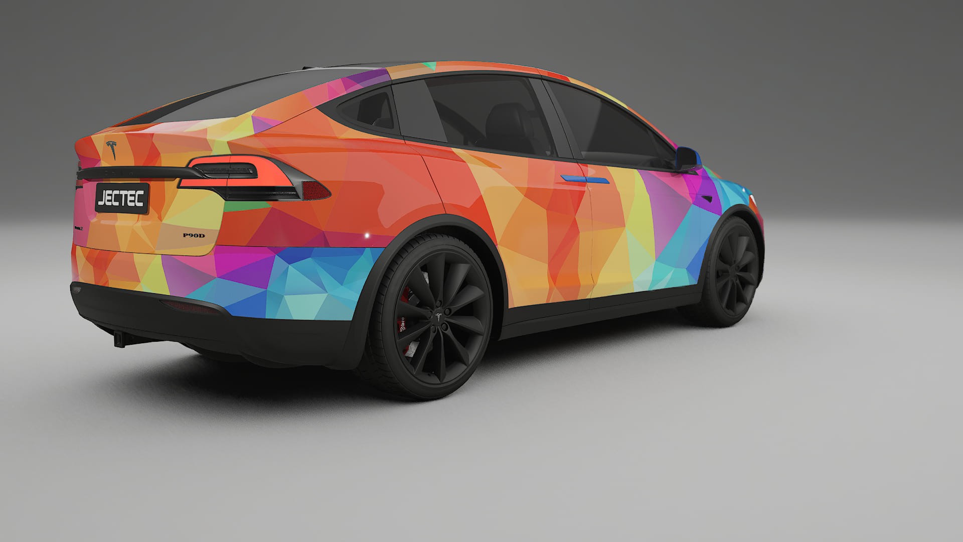 Tesla Model X VECTOR VIBE Designed Wrap PPF Kit – Printable Polyurethane Film