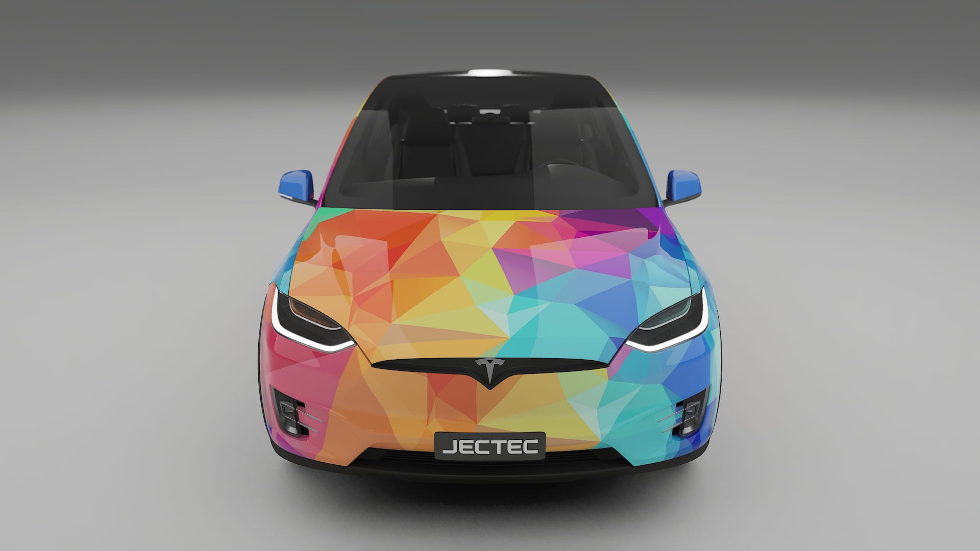 Tesla Model X VECTOR VIBE – Design-Wrap PPF-Kit aus bedruckbarer Polyurethanfolie