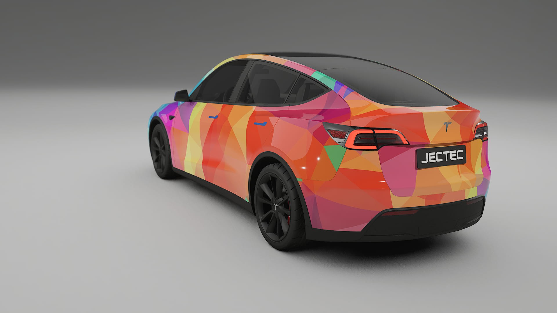 Tesla Model Y VECTOR VIBE Designed Wrap PPF Kit – Printable Polyurethane Film