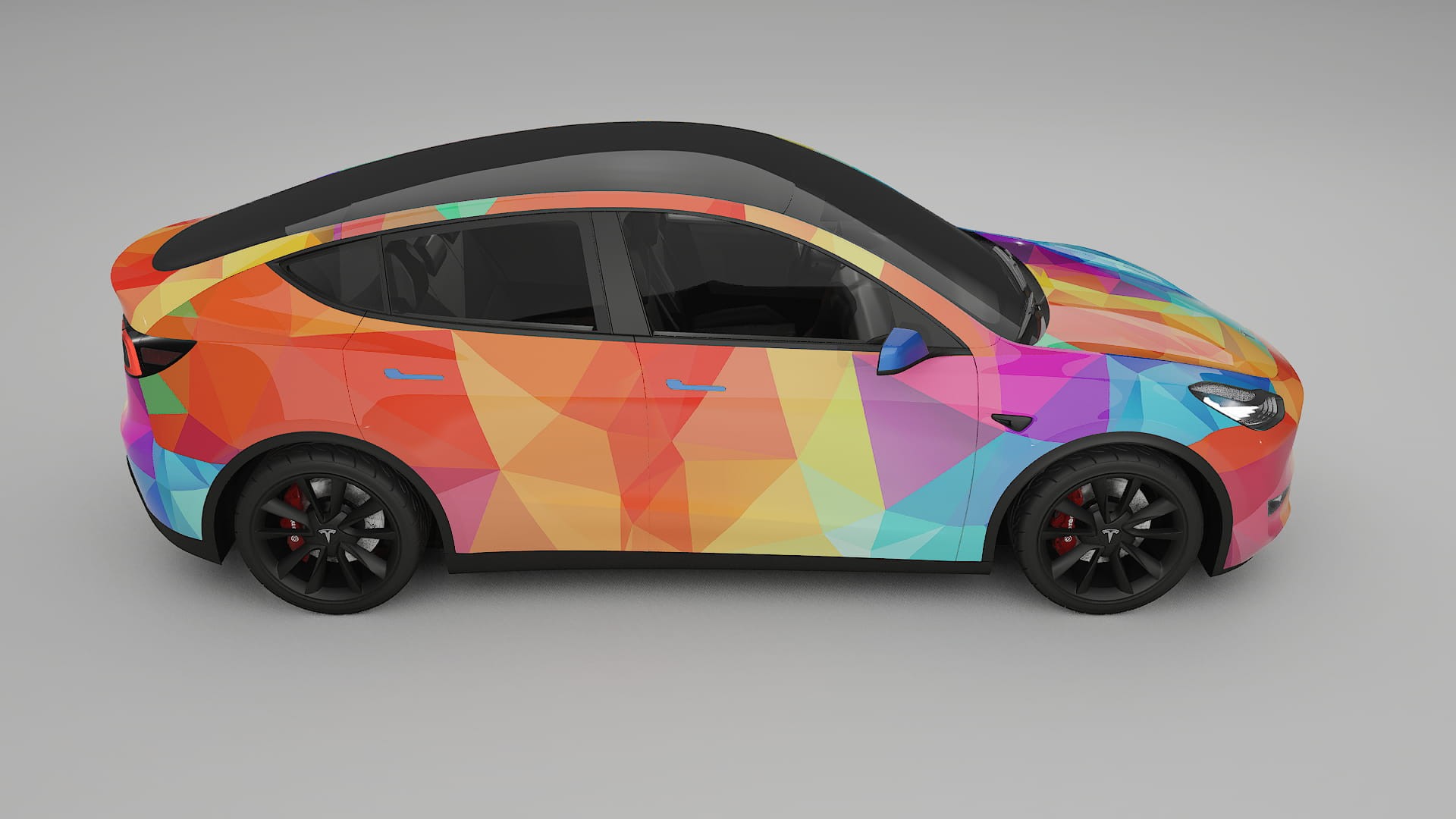 Tesla Model Y VECTOR VIBE Designed Wrap PPF Kit – Printable Polyurethane Film