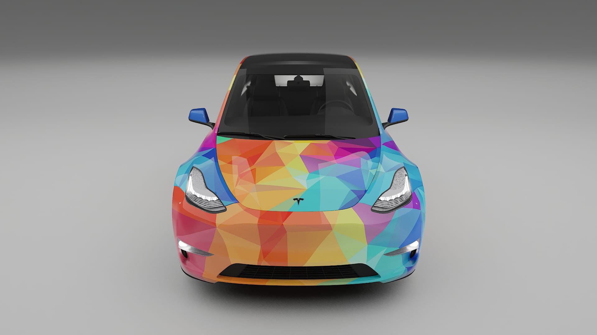 Tesla Model Y VECTOR VIBE – Design-Wrap PPF-Kit aus bedruckbarer Polyurethanfolie