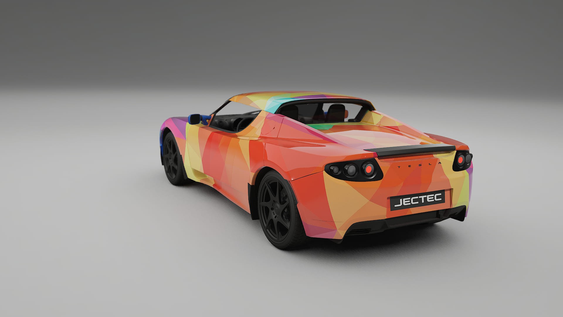 Tesla Roadster 2.5 VECTOR WIBE Designed Wrap PPF Kit – Printable Polyurethane Film