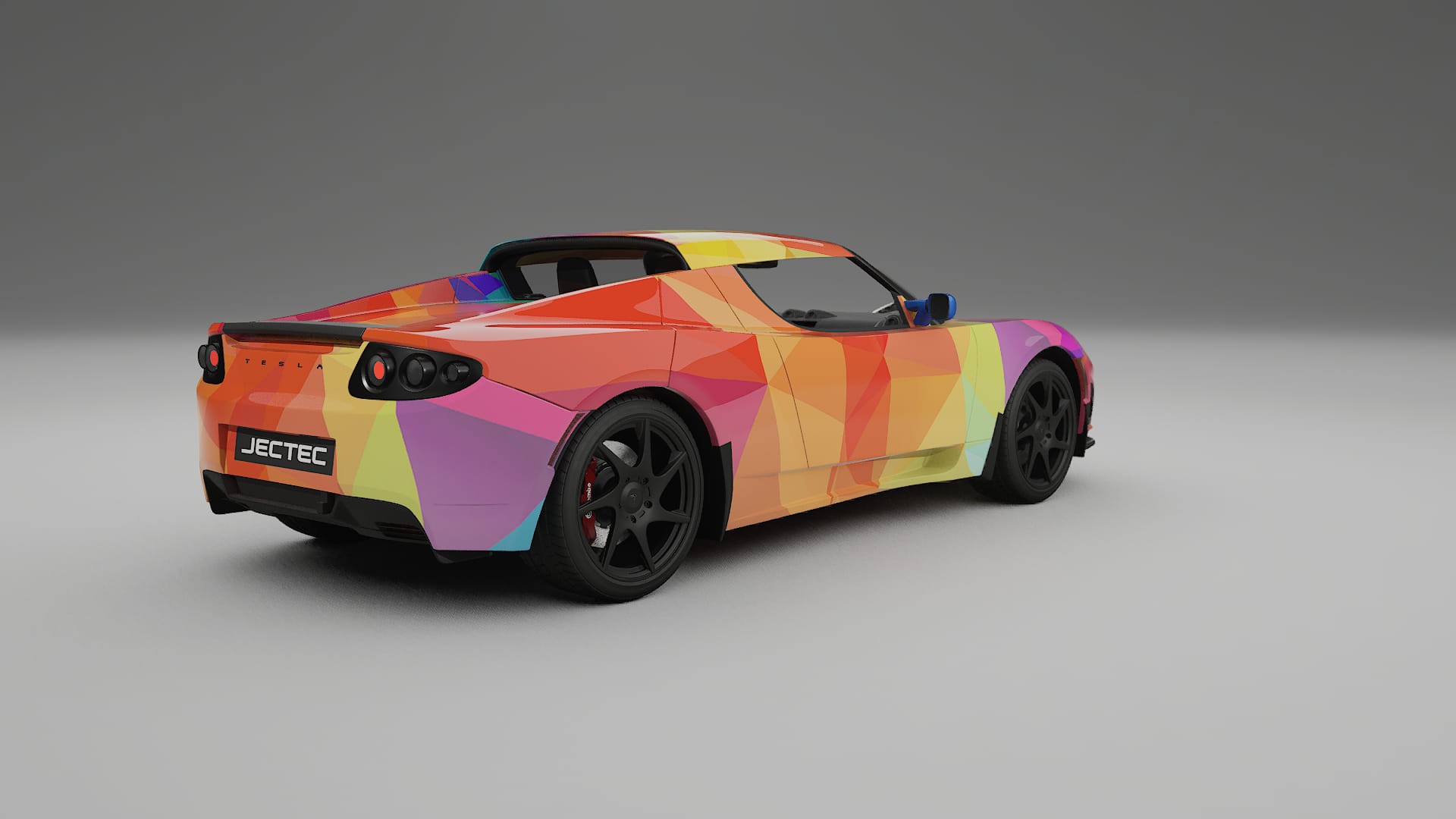 Tesla Roadster 2.5 VECTOR WIBE Designed Wrap PPF Kit – Printable Polyurethane Film