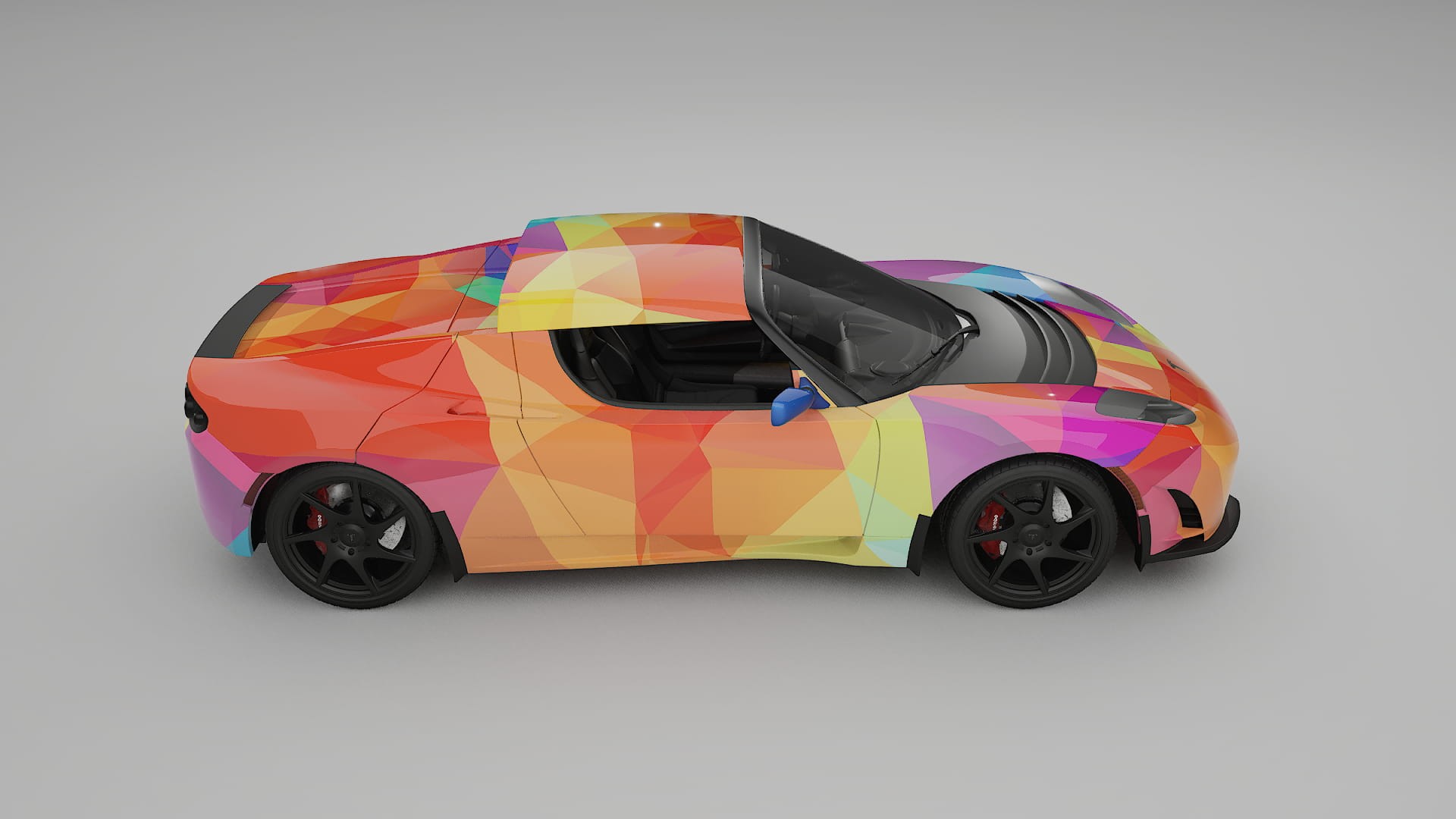 Tesla Roadster 2.5 VECTOR WIBE Designed Wrap PPF Kit – Printable Polyurethane Film