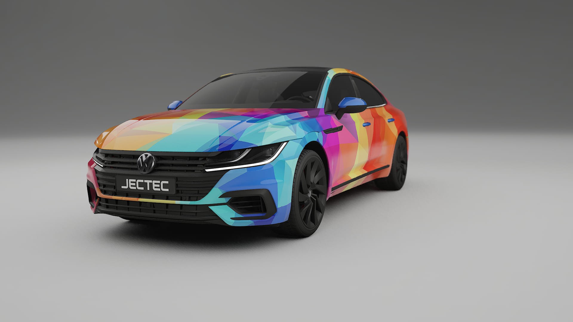 VW Arteon R 3H prefacelift pre-LCI VECTOR VIBE – Design-Wrap PPF-Kit aus bedruckbarer Polyurethanfolie