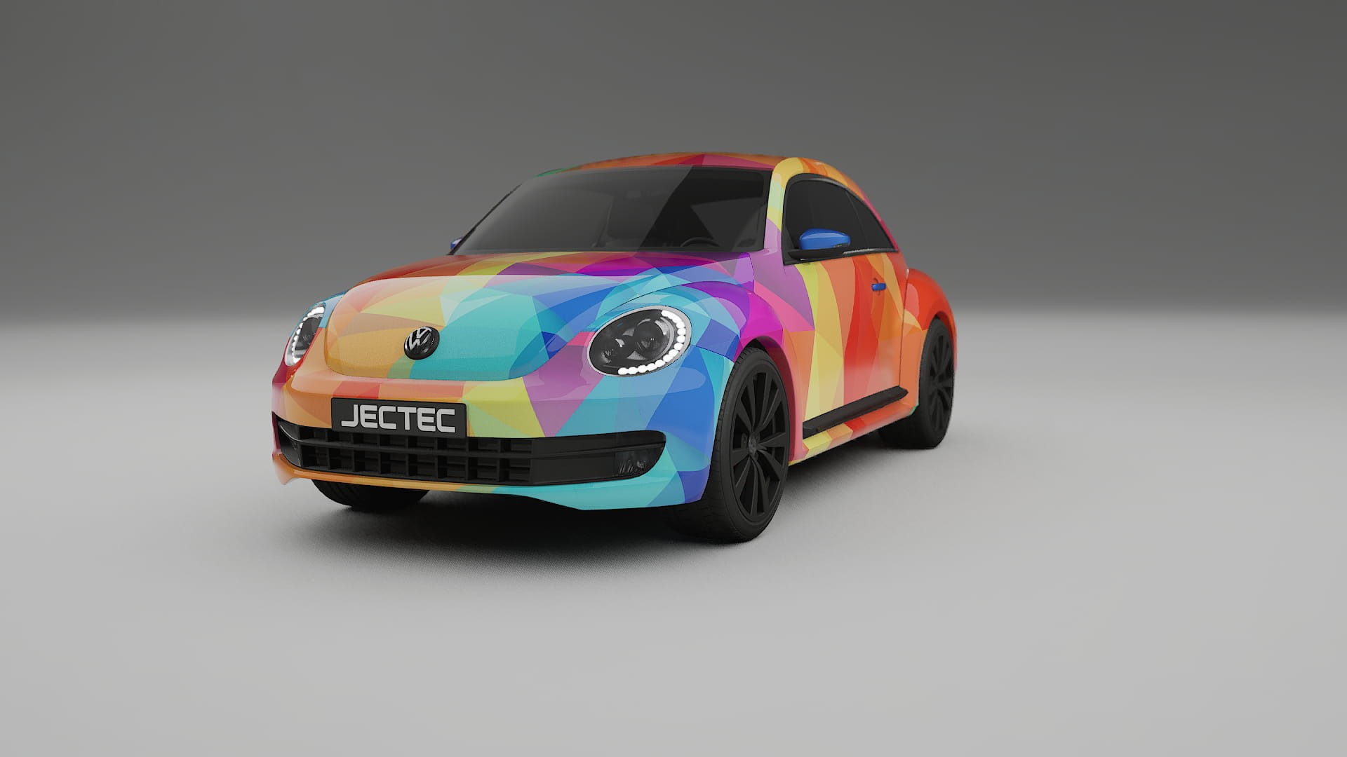 VW Beetle A5 prefacelift pre-LCI VECTOR VIBE Designed Wrap PPF Kit – Printable Polyurethane Film