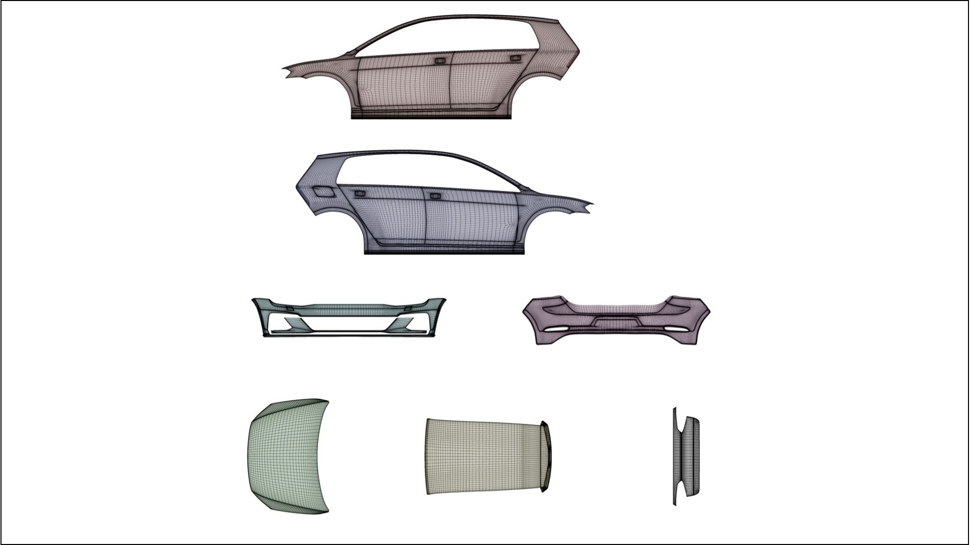 VW Golf Mk7 VECTOR WIBE Designed Wrap PPF Kit – Printable Polyurethane Film 2