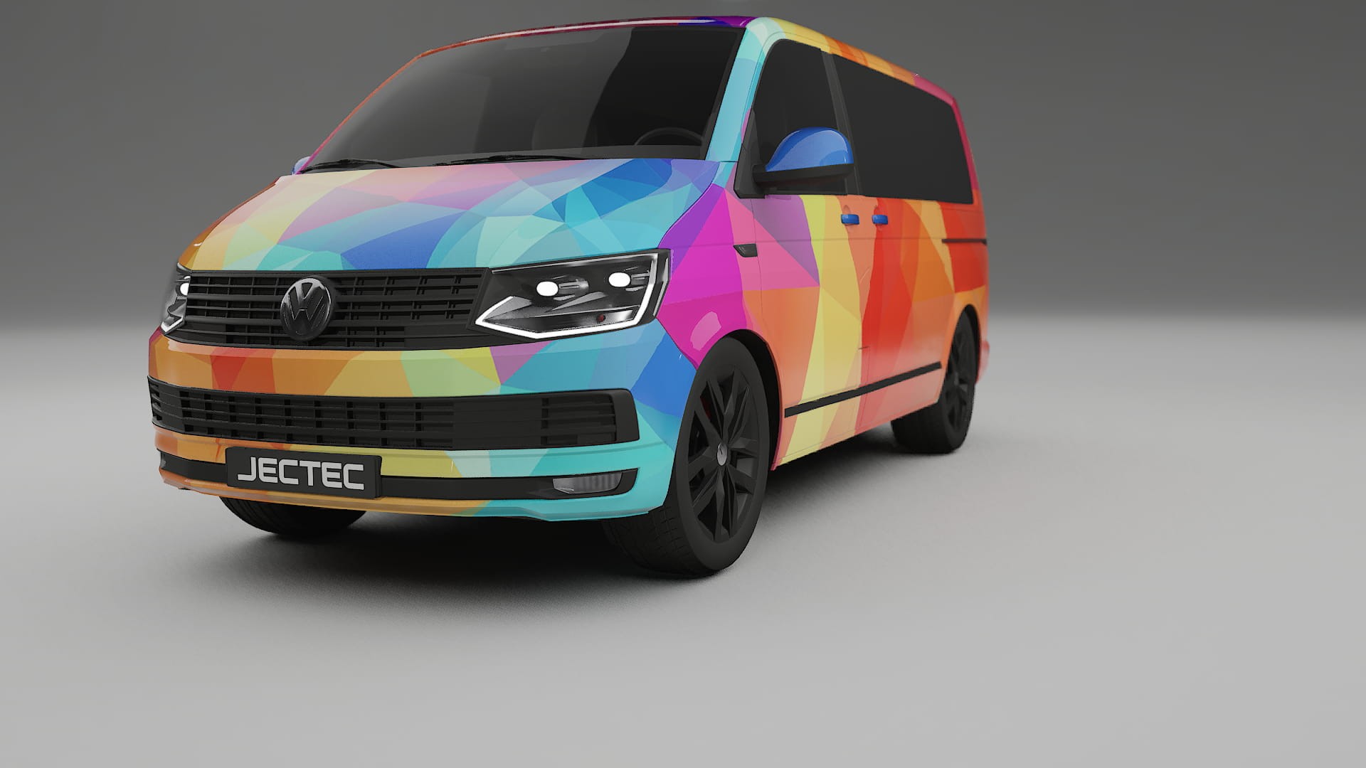 VW Transporter T6 Multivan VECTOR VIBE – Design-Wrap PPF-Kit aus bedruckbarer Polyurethanfolie