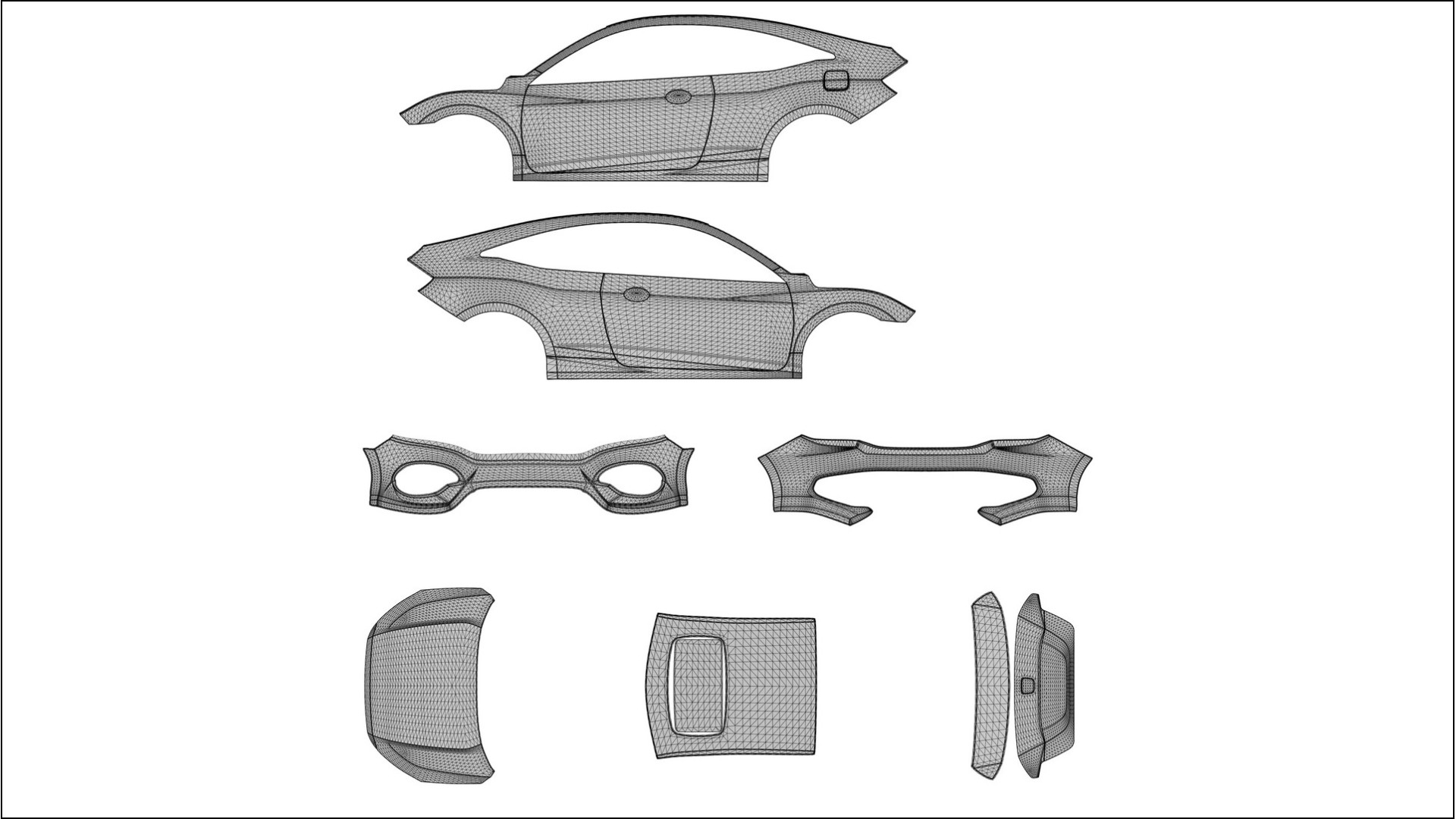 Honda Civic coupe prefacelift pre-LCI VECTOR WIBE Designed Wrap PPF Kit – Printable Polyurethane Film 2