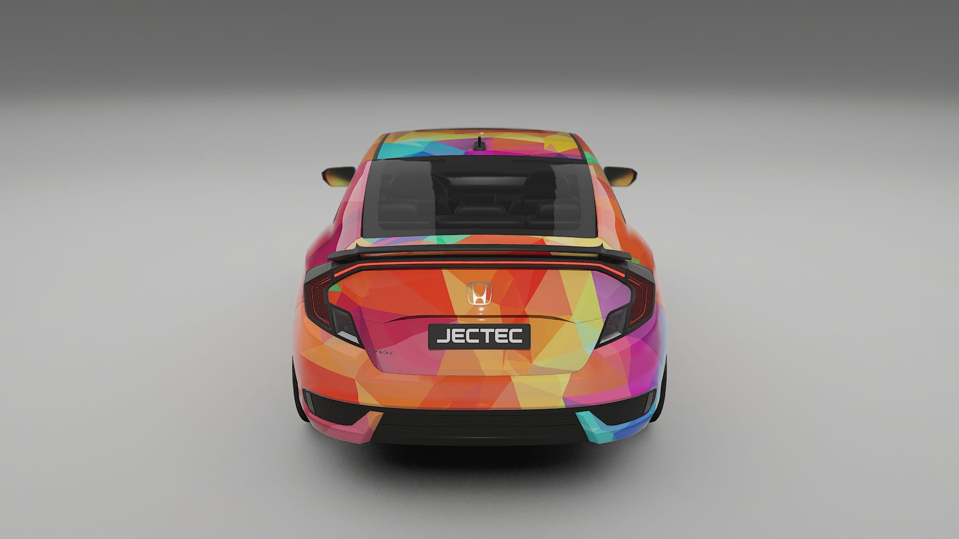 Honda Civic coupe prefacelift pre-LCI VECTOR VIBE – Design-Wrap PPF-Kit aus bedruckbarer Polyurethanfolie