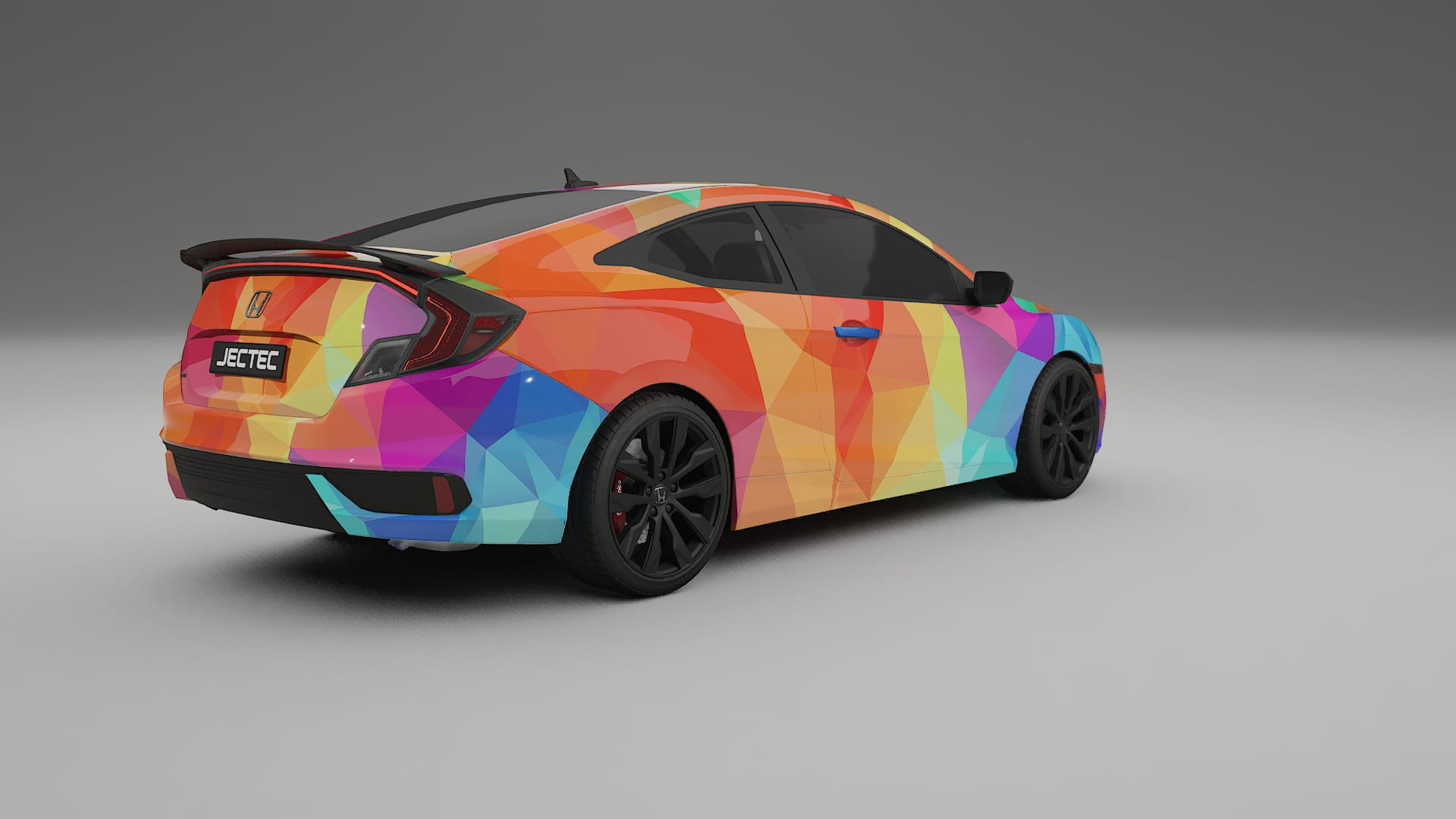 Honda Civic coupe prefacelift pre-LCI VECTOR VIBE – Design-Wrap PPF-Kit aus bedruckbarer Polyurethanfolie
