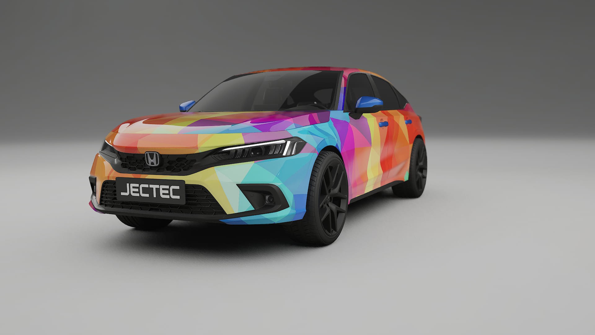 Honda Civic hatchback VECTOR VIBE Designed Wrap PPF Kit – Printable Polyurethane Film
