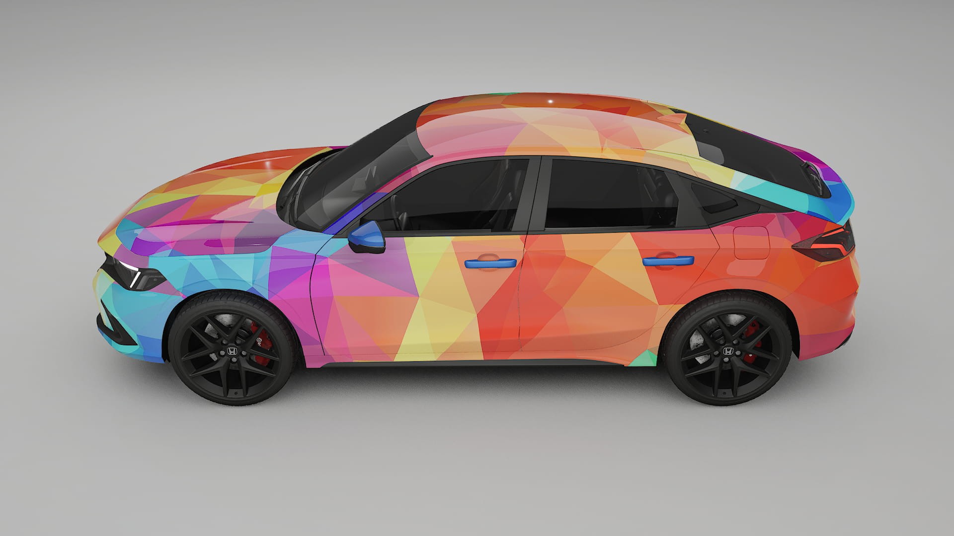 Honda Civic hatchback VECTOR VIBE Designed Wrap PPF Kit – Printable Polyurethane Film