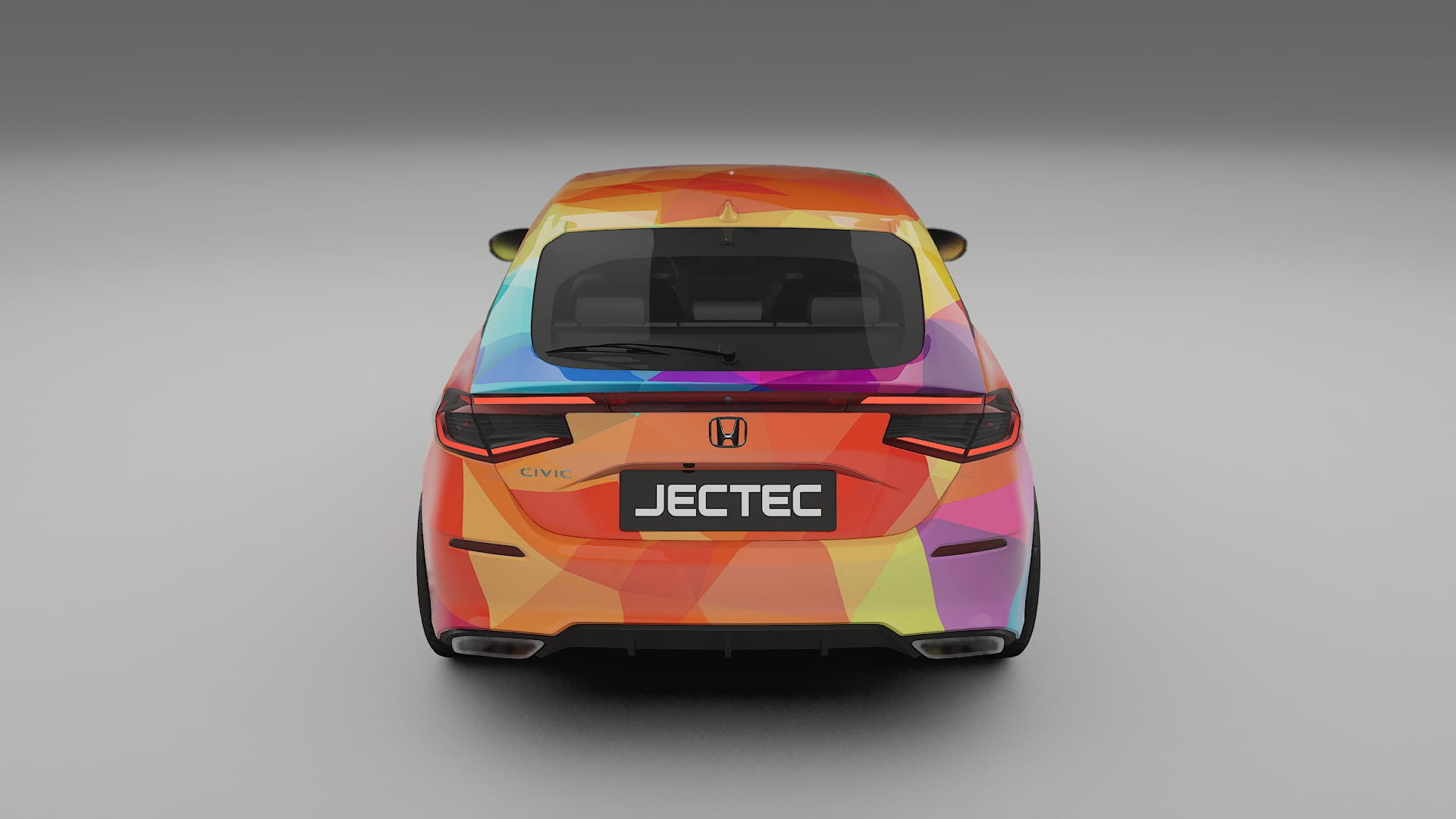 Honda Civic hatchback VECTOR VIBE – Design-Wrap PPF-Kit aus bedruckbarer Polyurethanfolie